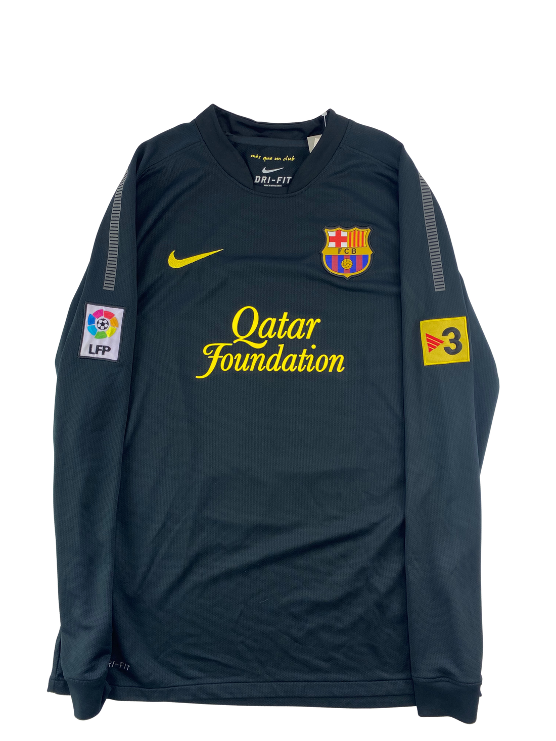 Thiago Barcelona Auswärtstrikot 11/12, langärmlig - Größe L