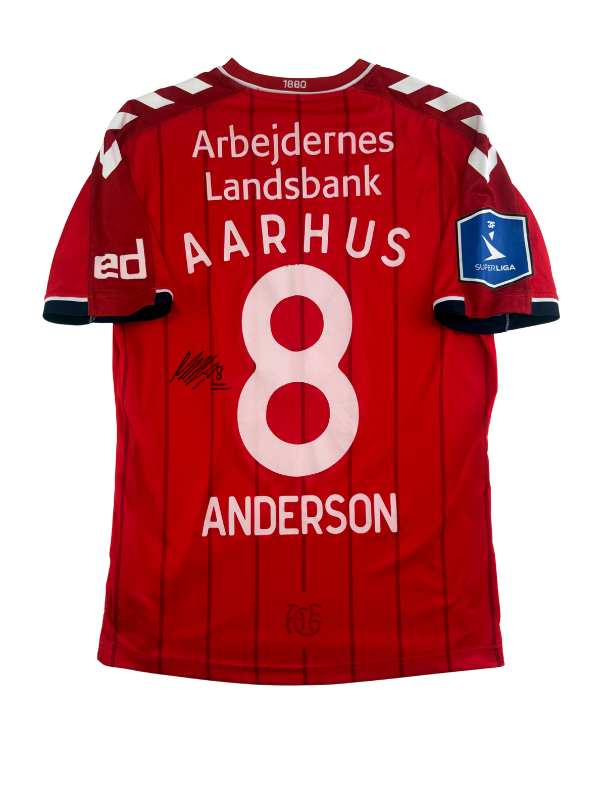 Mikael Anderson AGF 21/22 Signiert + Matchworn