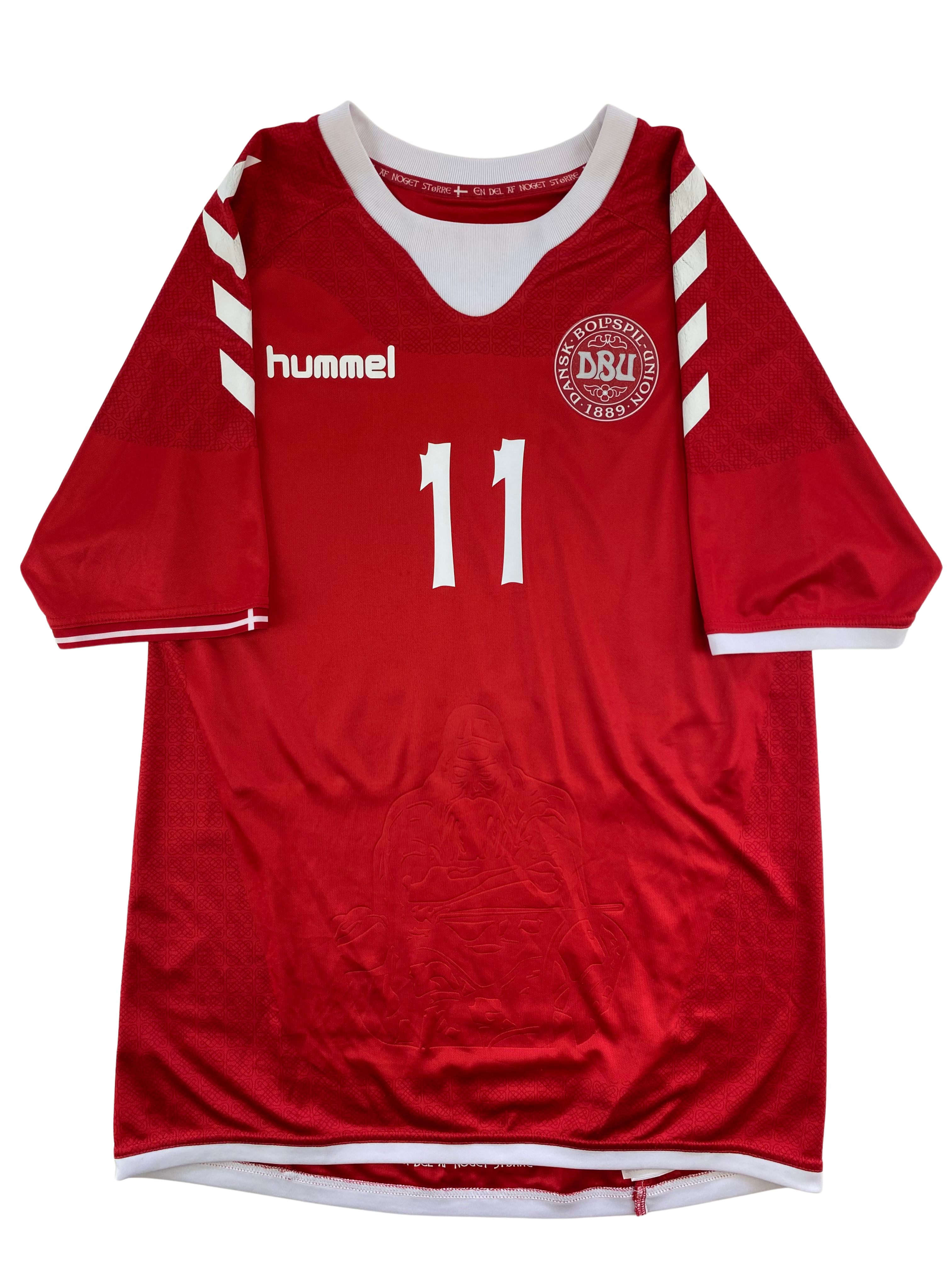 Nicklas Bendtner Dänemark 16/17 Heimtrikot – L