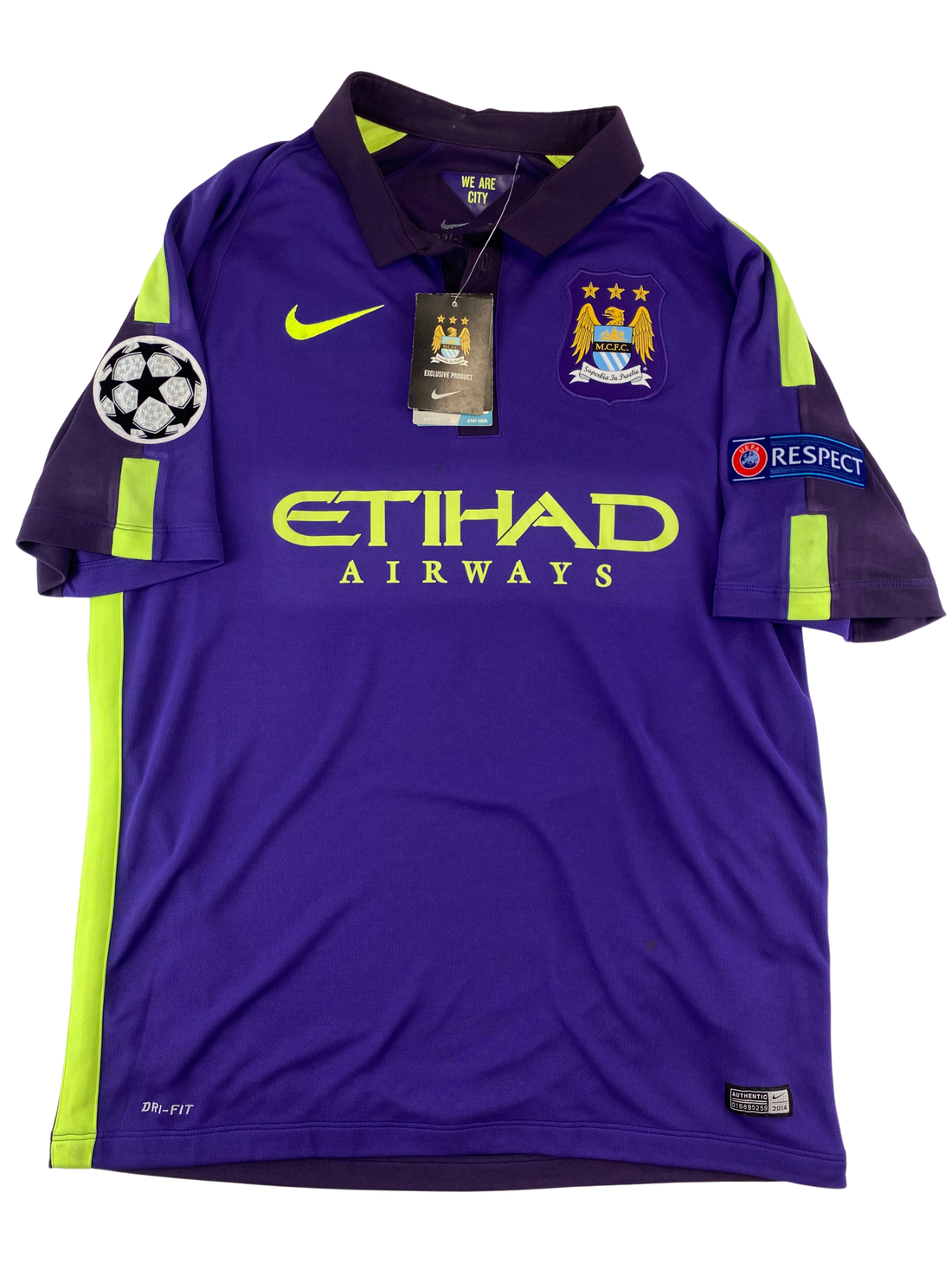 Sergio Agüero Manchester City 14/15 3. Trikot – L