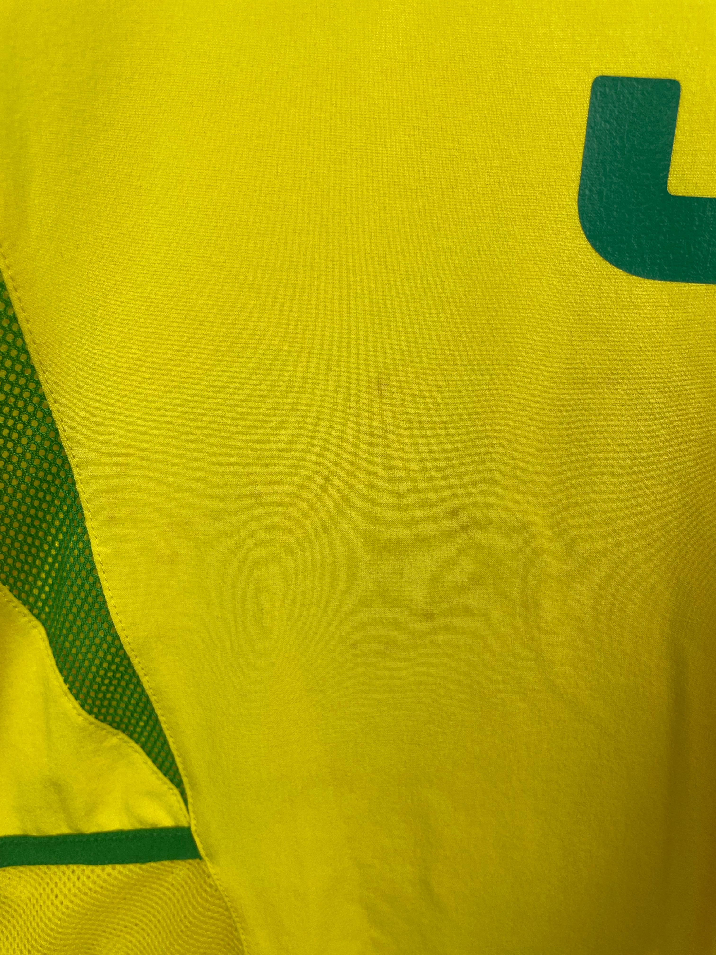 Ronaldo Nazario Brasilien 02/04 SIGNIERTES Spielertrikot Heimtrikot - M