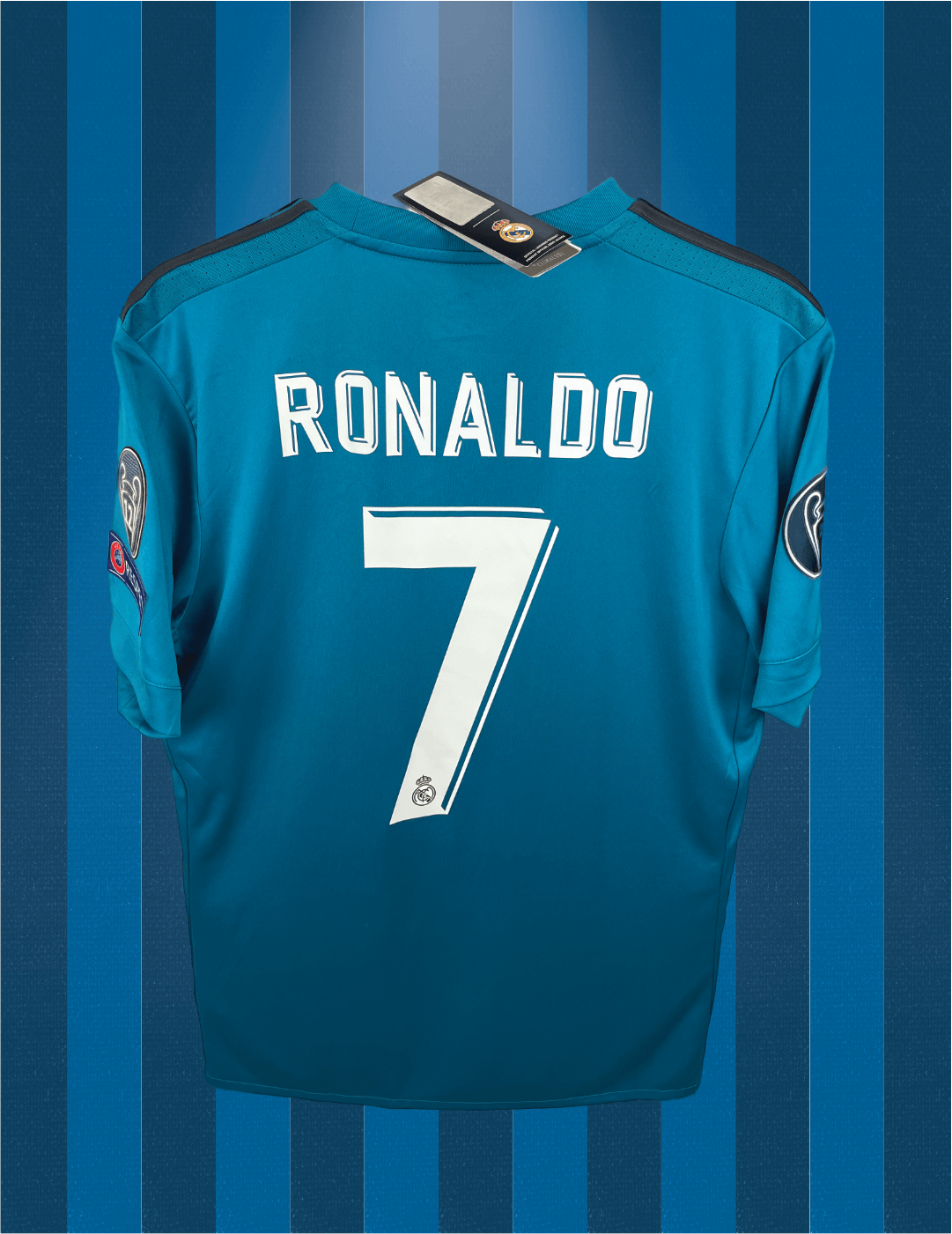 Cristiano Ronaldo Real Madrid 17/18 3. Trikot – M