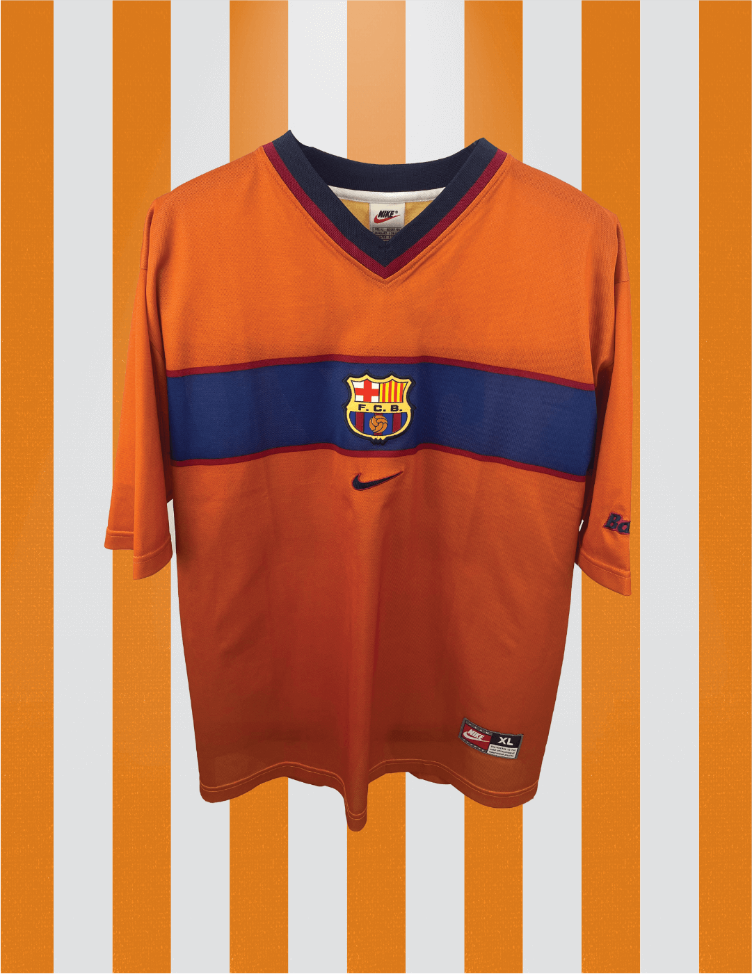 Xavi Hernández FC Barcelona 98/99 SIGNED - XL