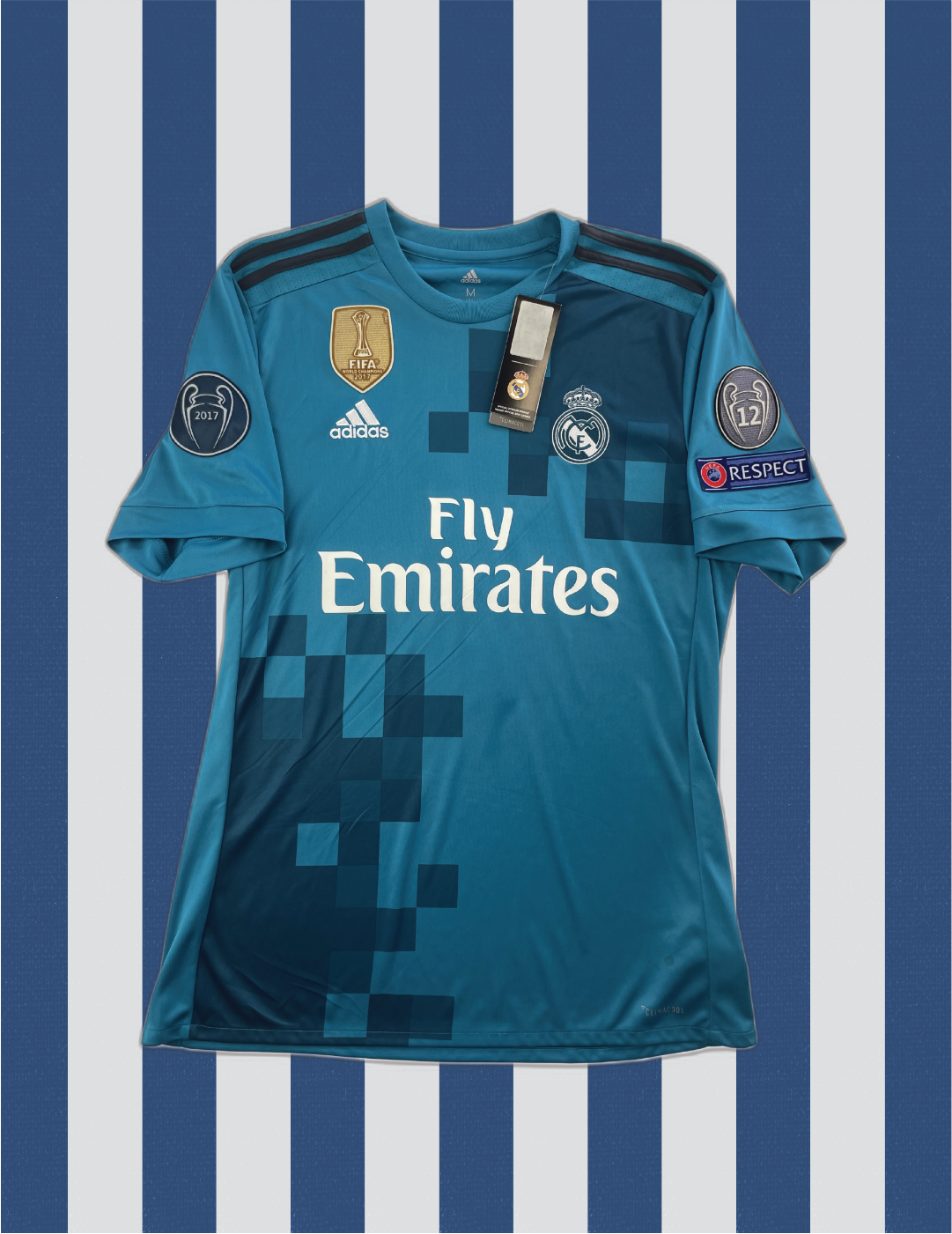 Cristiano Ronaldo Real Madrid 17/18 3. Trikot – M