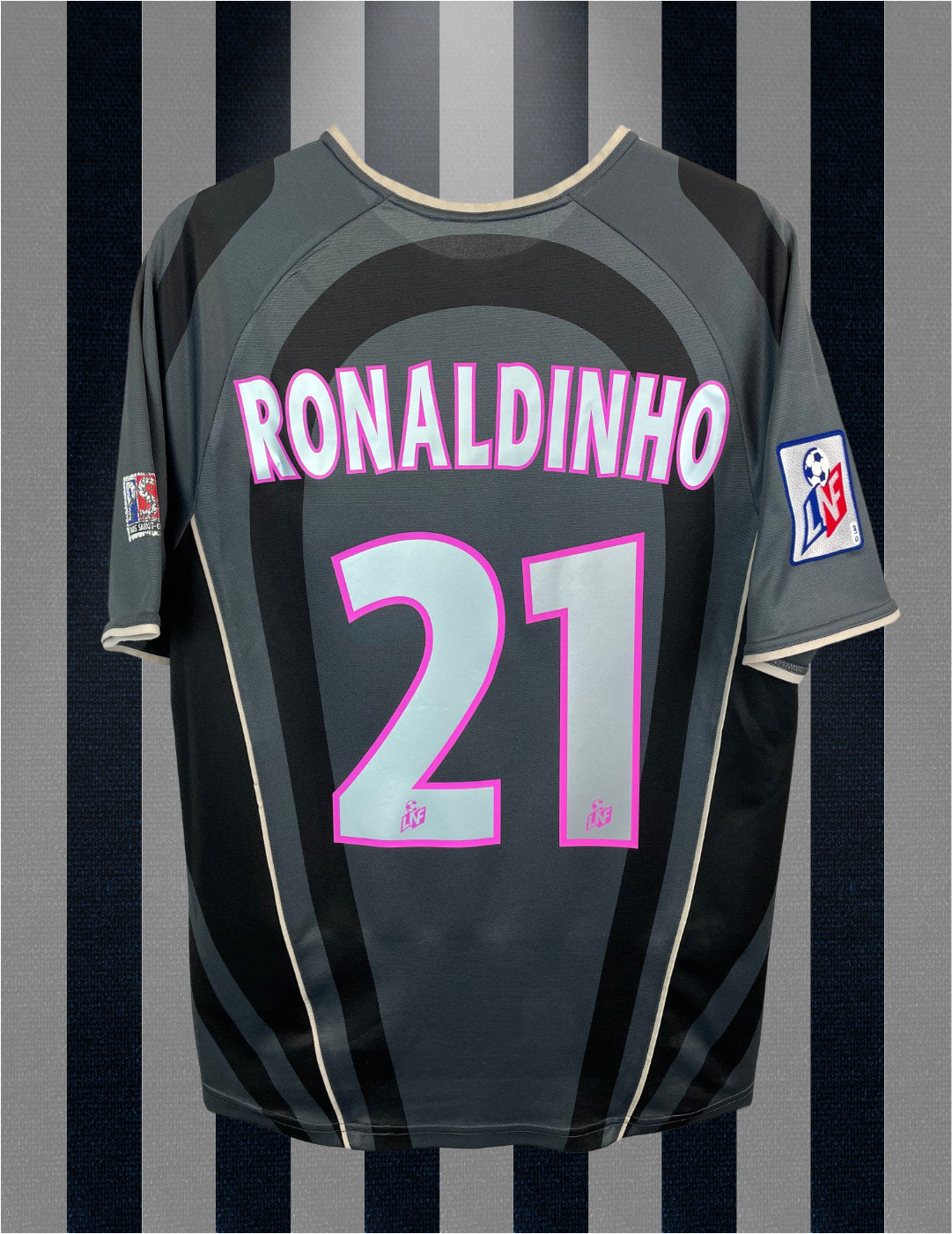 Ronaldinho PSG 01/02 3. Trikot – L