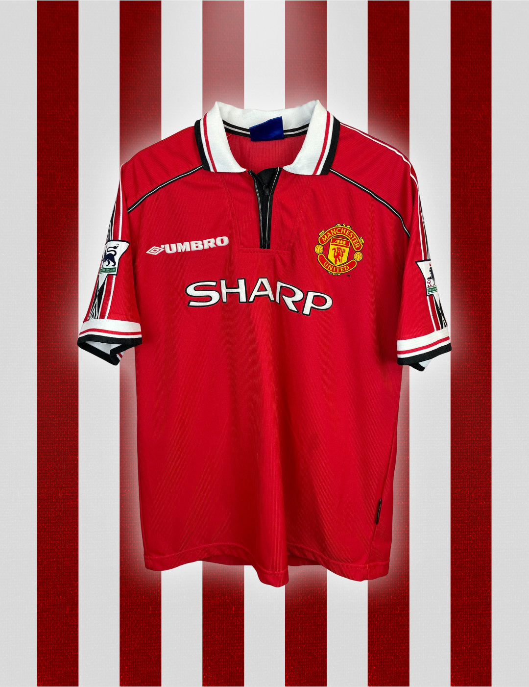 David Beckham Manchester United Heimtrikot 98/00 - Größe L