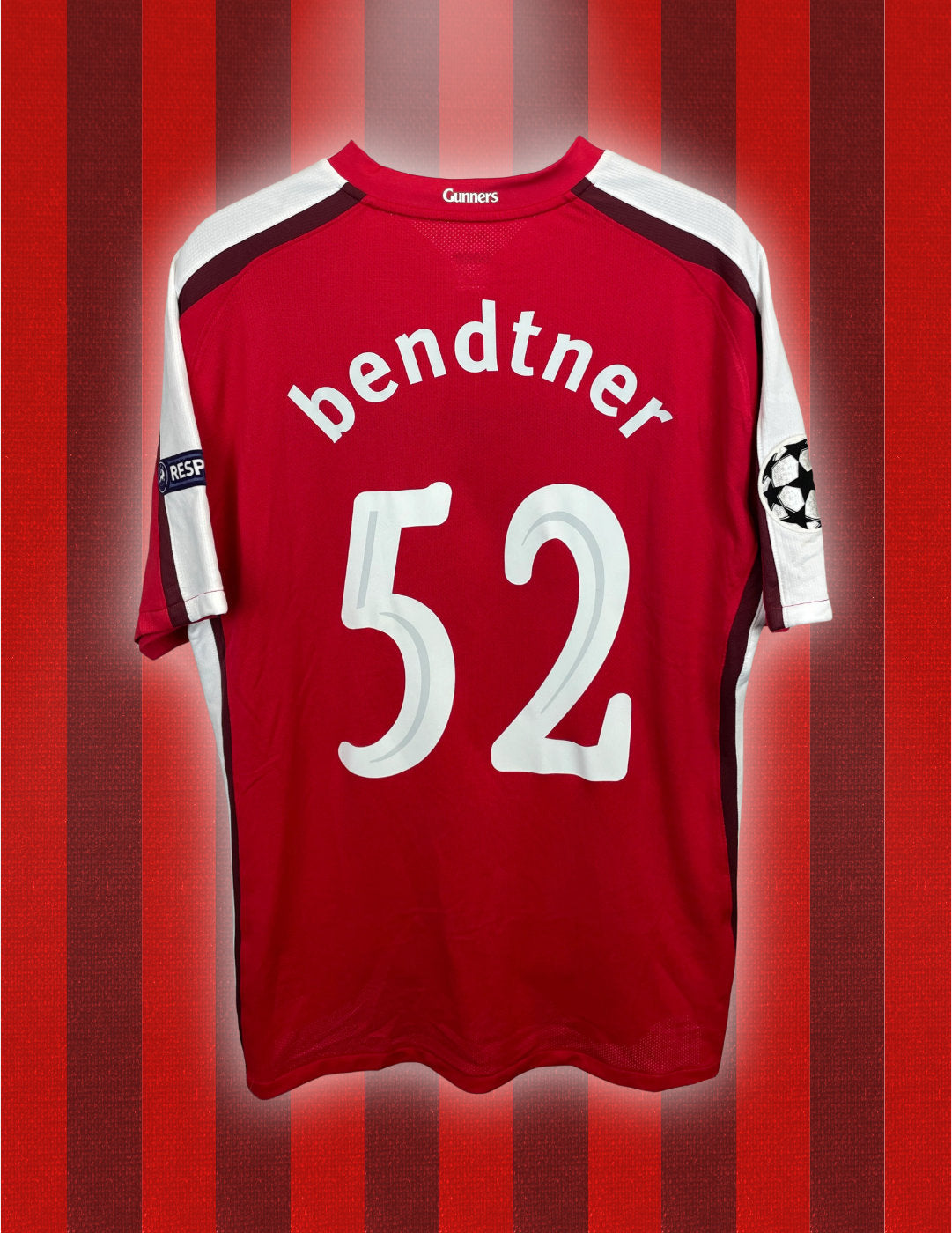 Nicklas Bendtner Arsenal 09/10 Spieltrikot gegen Celtic 2009 3:1, Echtheitszertifikat enthalten - XL
