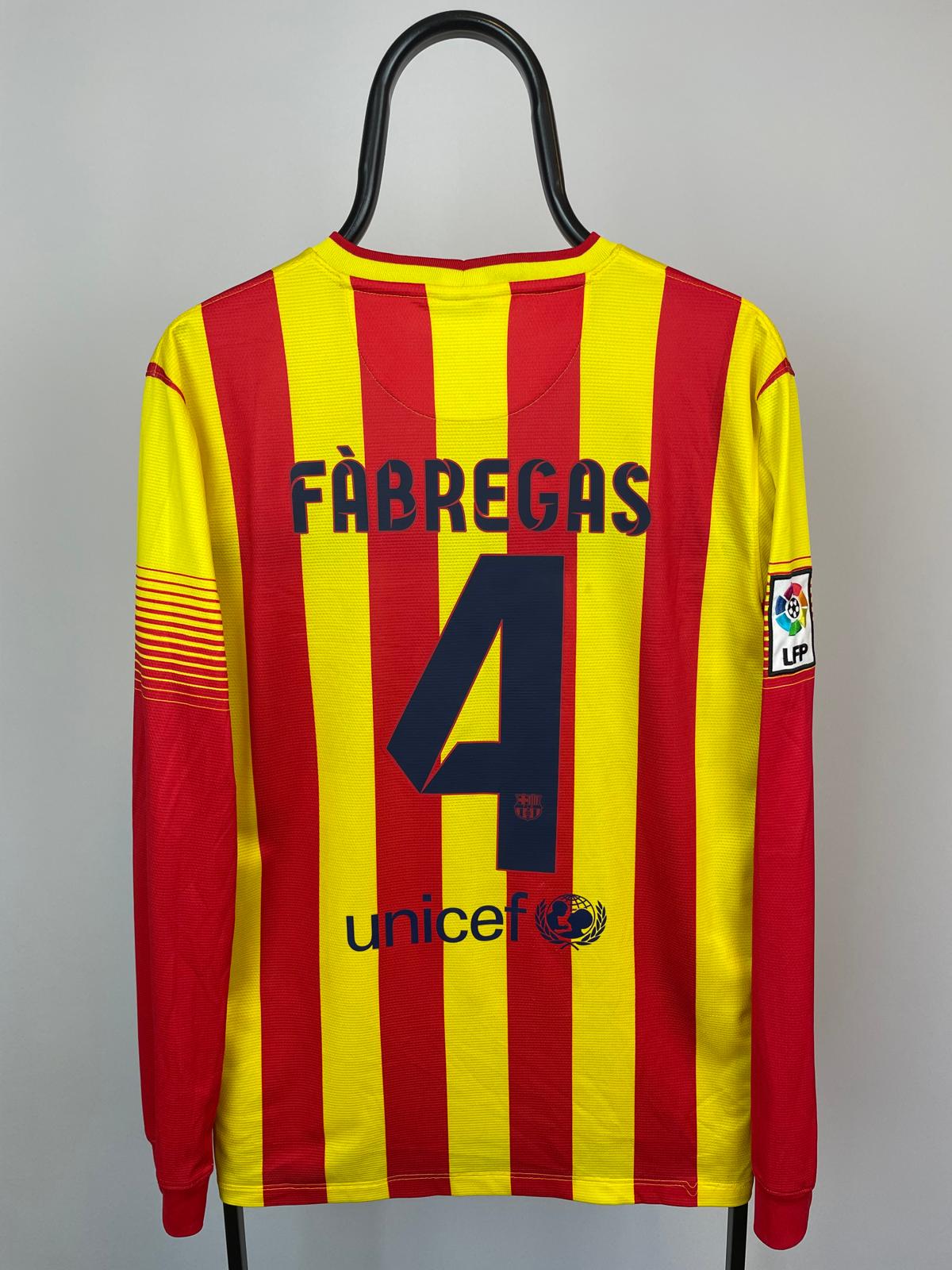 Cesc Fabregas Barcelona 13/14 Langarm-Auswärtstrikot - M
