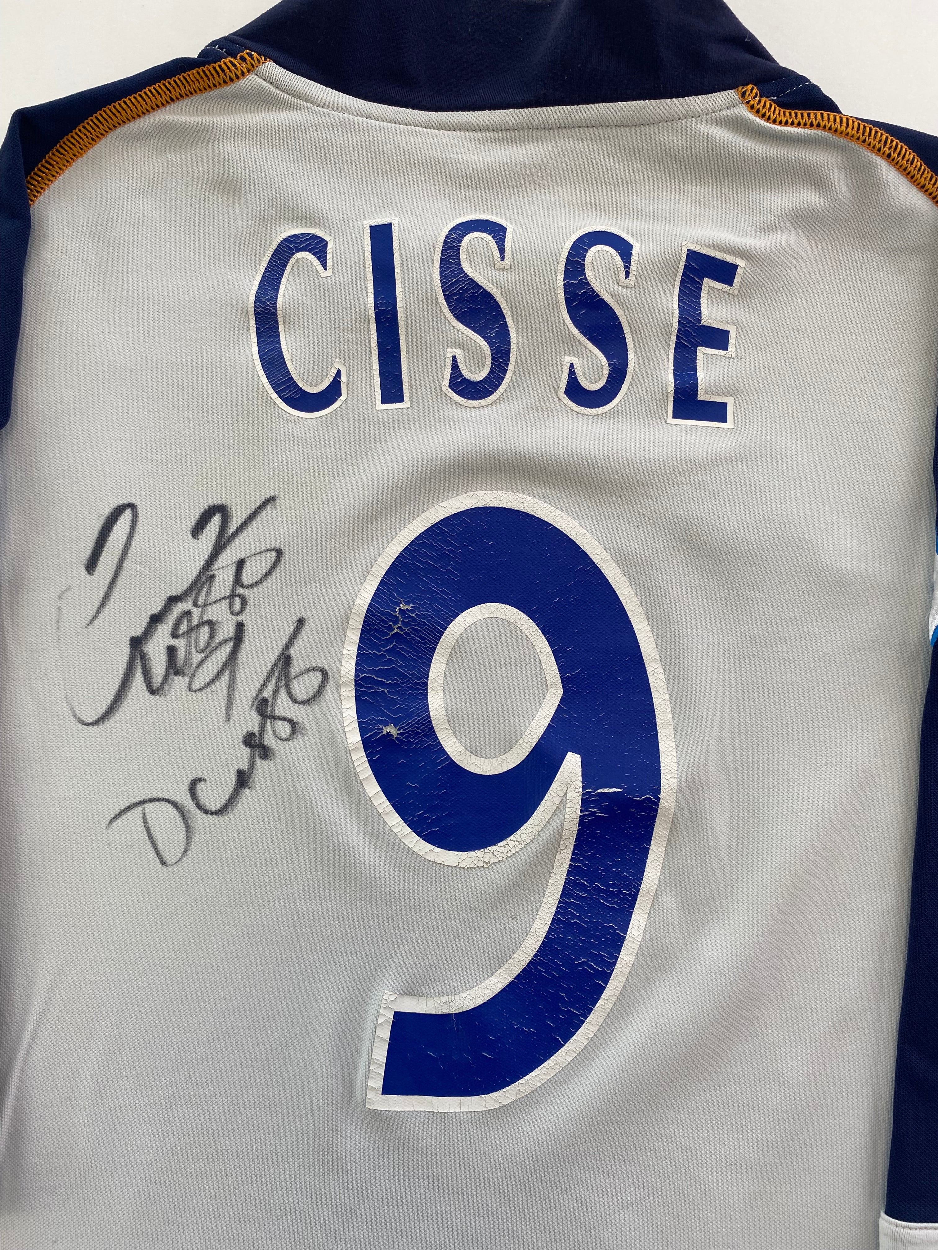 Djibril Cissé Auxerre 02/03 SIGNIERT - XL