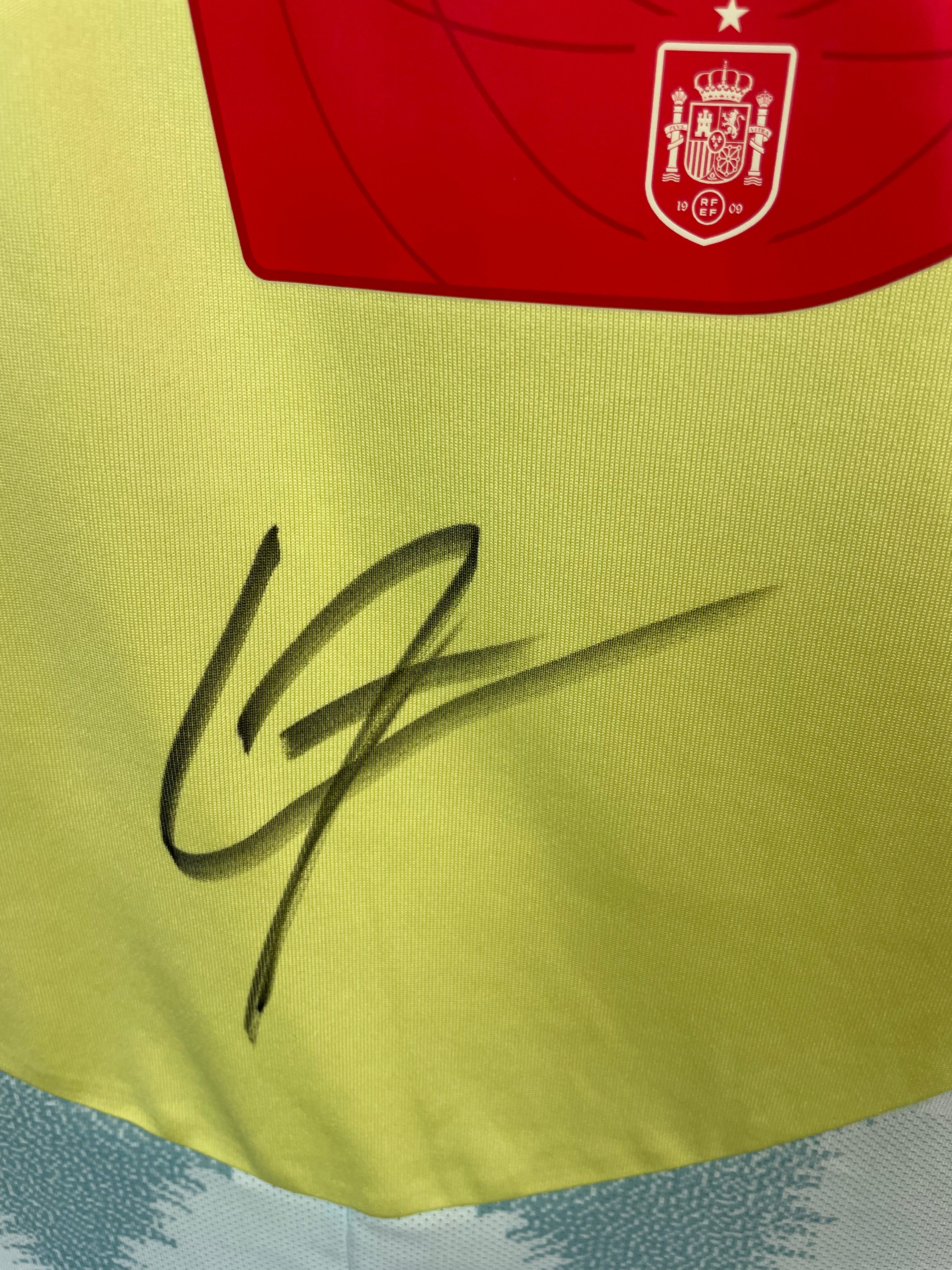 Lamine Yamal Spanien 24/25 SIGNERET Matchissue udebanetrøje - M