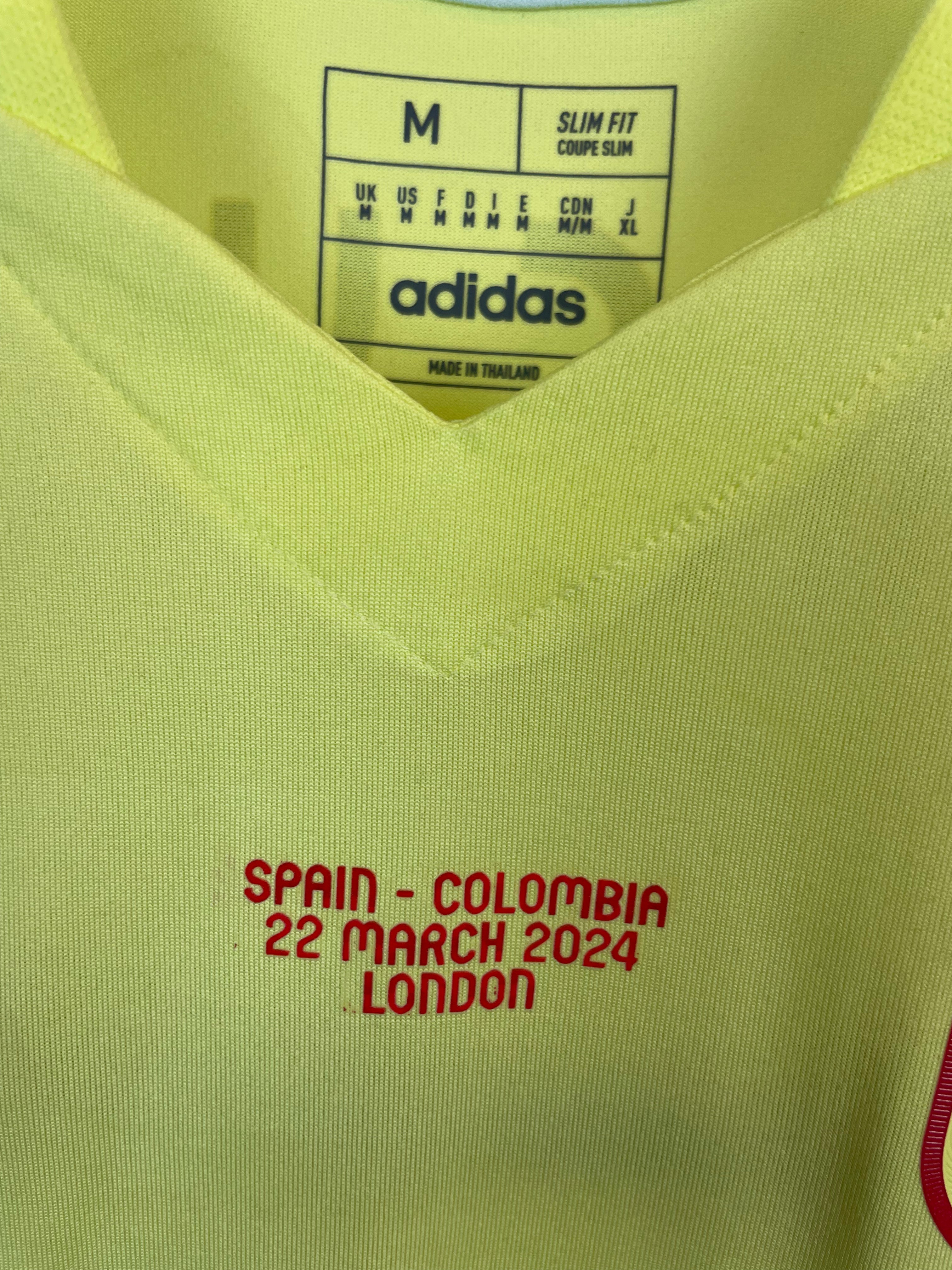 Lamine Yamal Spanien 24/25 SIGNERET Matchissue udebanetrøje - M