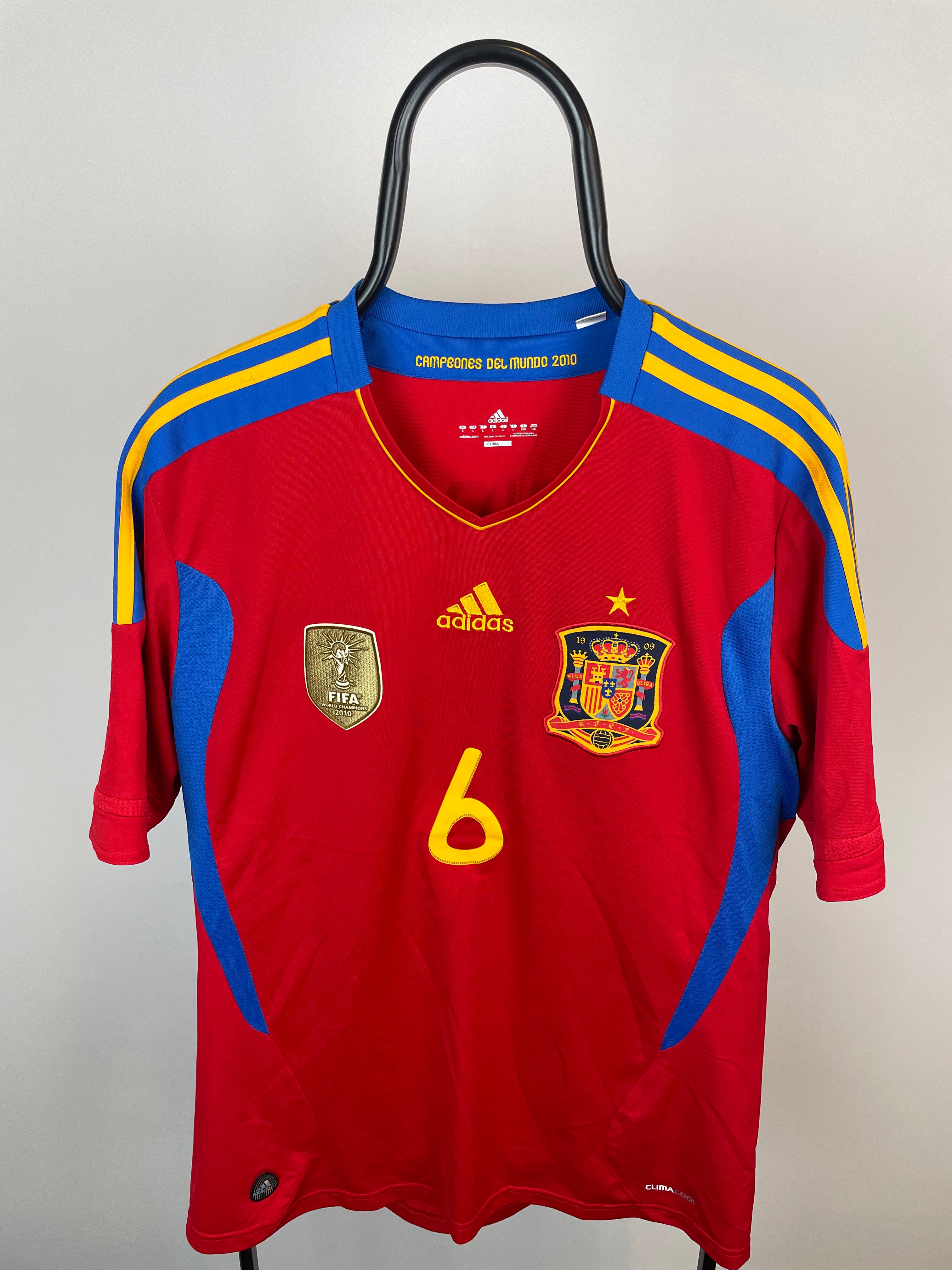 Andrés Iniesta Spanien 10/12 Heimtrikot - Größe L