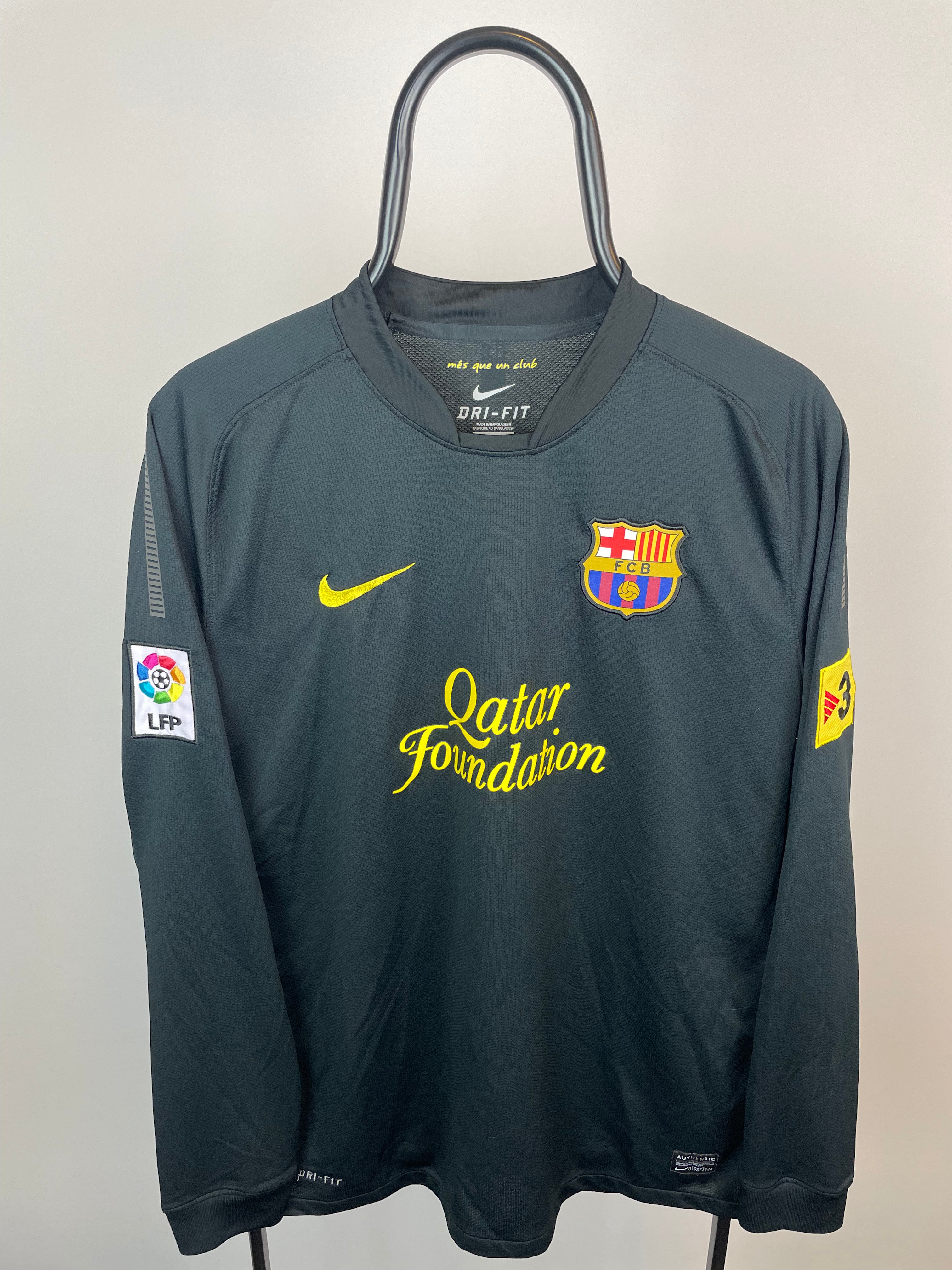 Thiago Barcelona Auswärtstrikot 11/12, langärmlig - Größe L