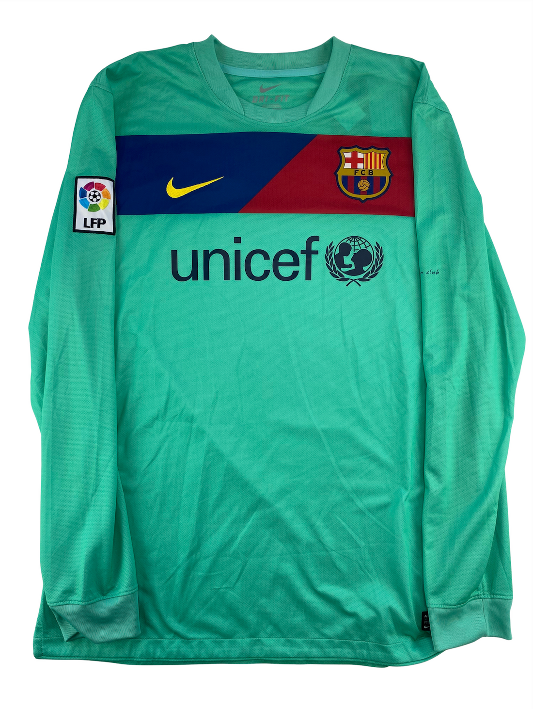 Sergio Busquets Barcelona 10/11 Langarm-Auswärtstrikot - L