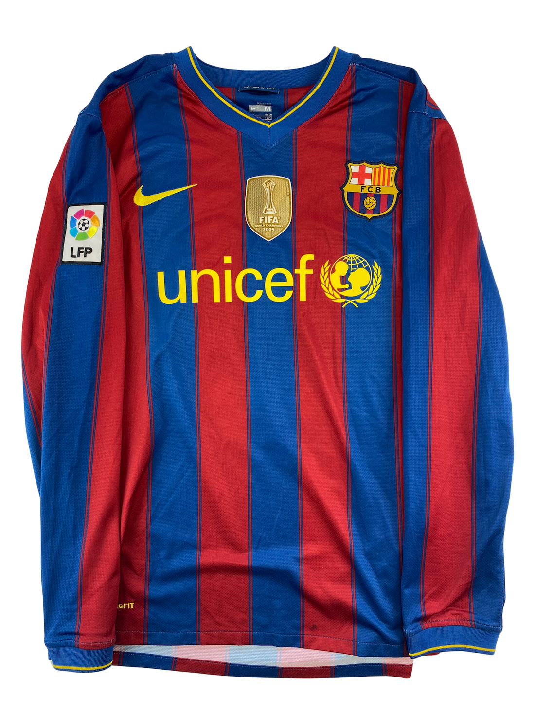 Pedro Barcelona 10/11 Langarm-Heimtrikot - M