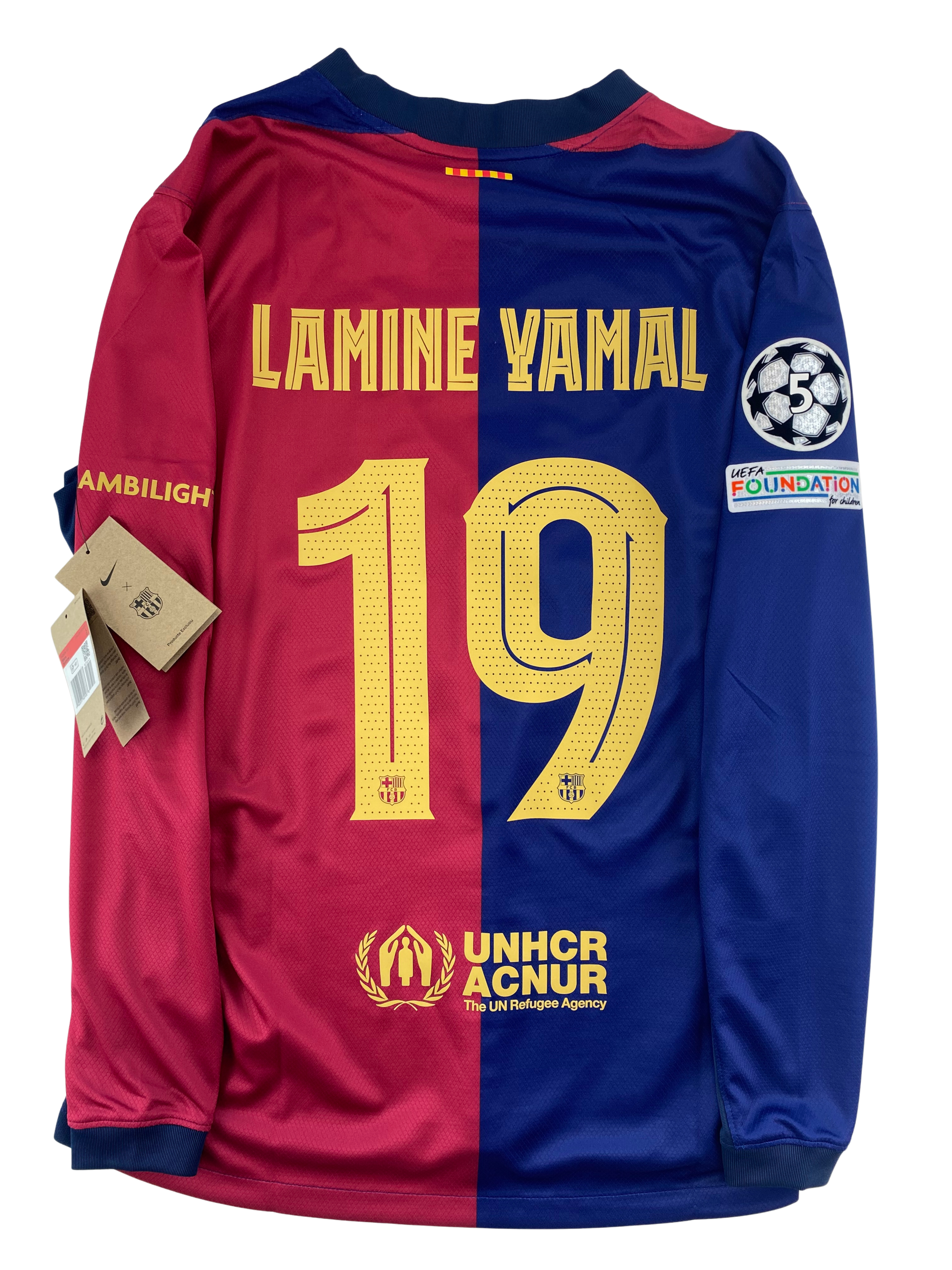 Lamine Yamal FC Barcelona 24/25 Langarm-Heimtrikot - M