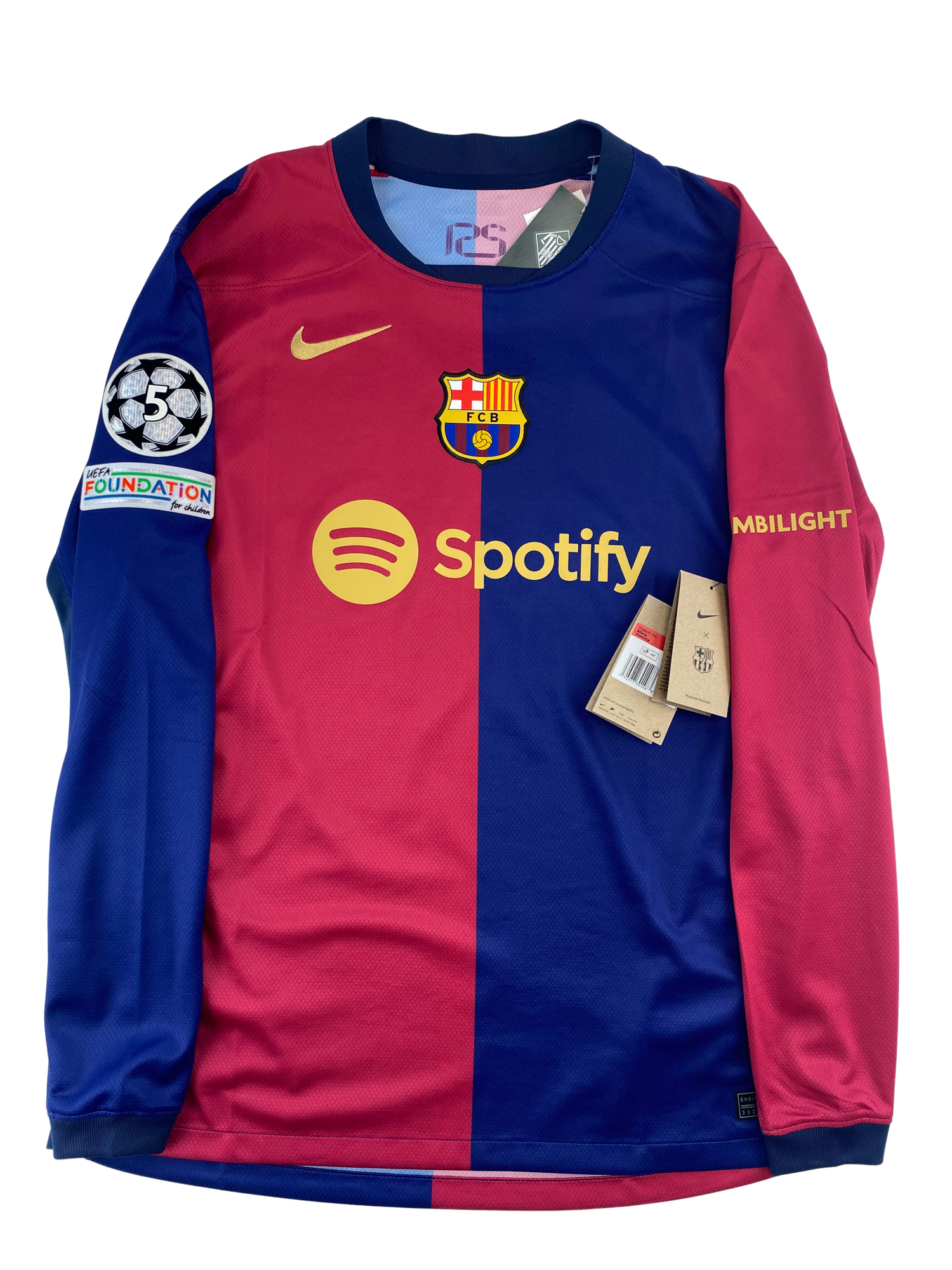 Lamine Yamal FC Barcelona 24/25 Langarm-Heimtrikot - M