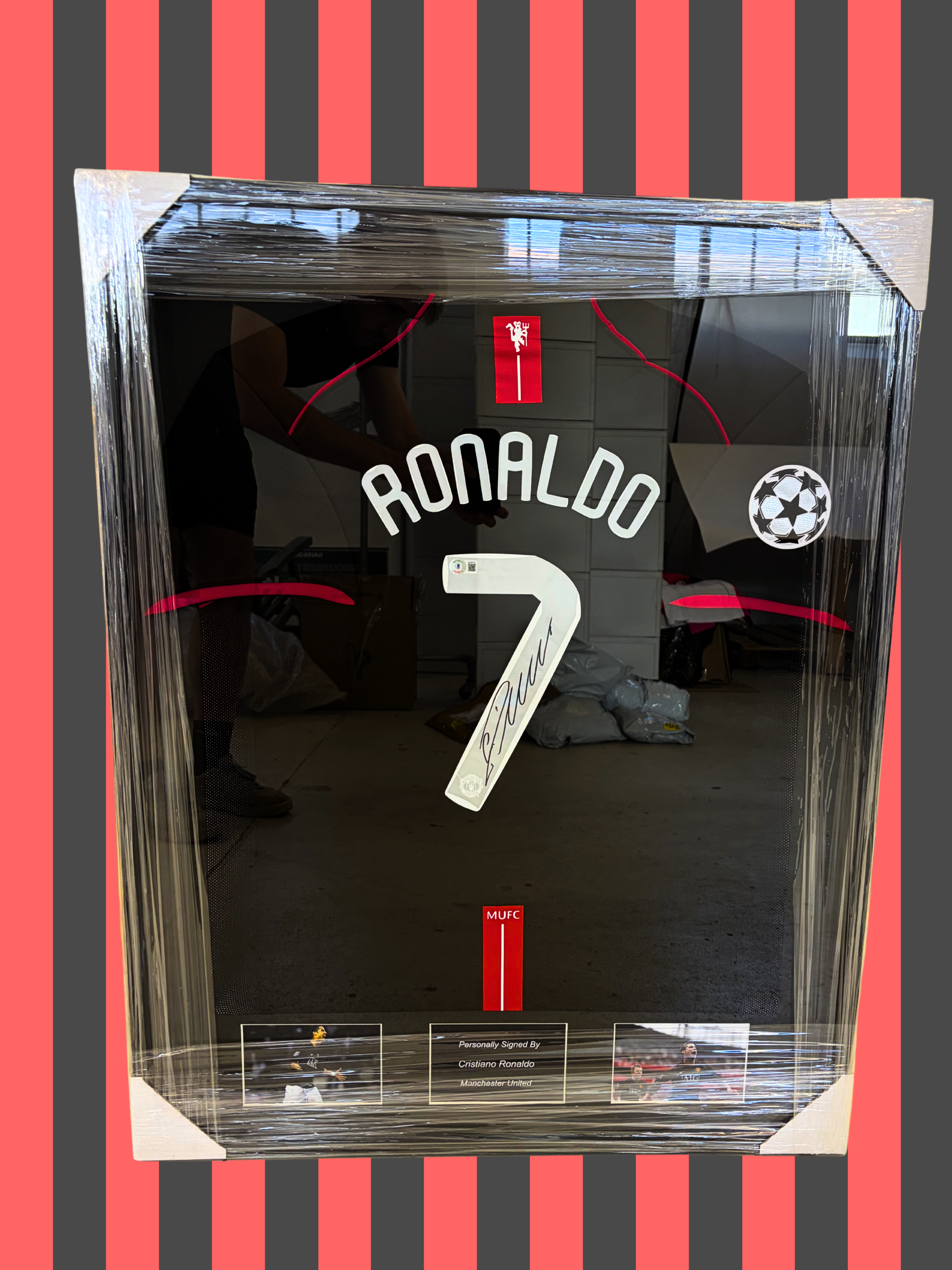 Cristiano Ronaldo Manchester United 07/08 SIGNED