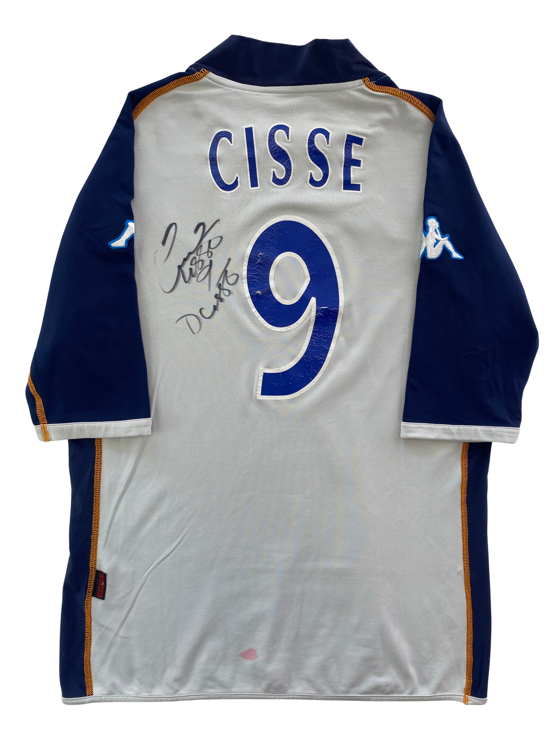 Djibril Cissé Auxerre 02/03 SIGNED - XL