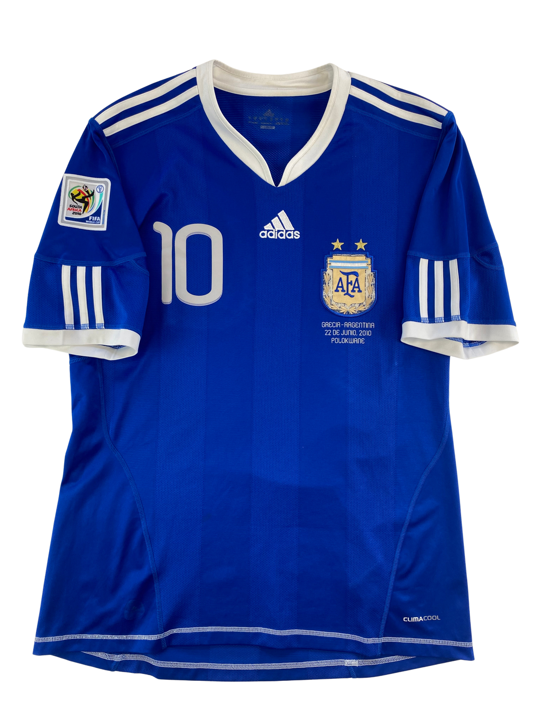 Lionel Messi Argentinien 09/11 Auswärtstrikot – Spieldetails – M