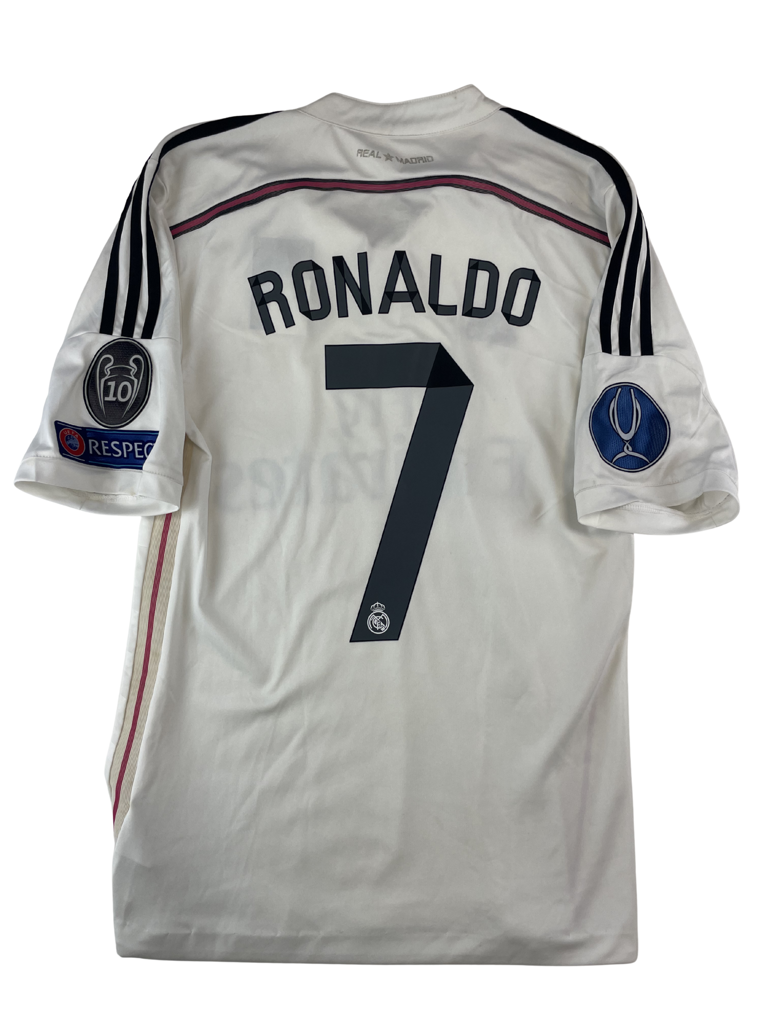 Cristiano Ronaldo Real Madrid Heimtrikot 14/15 ENDGÜLTIGER DRUCK - S