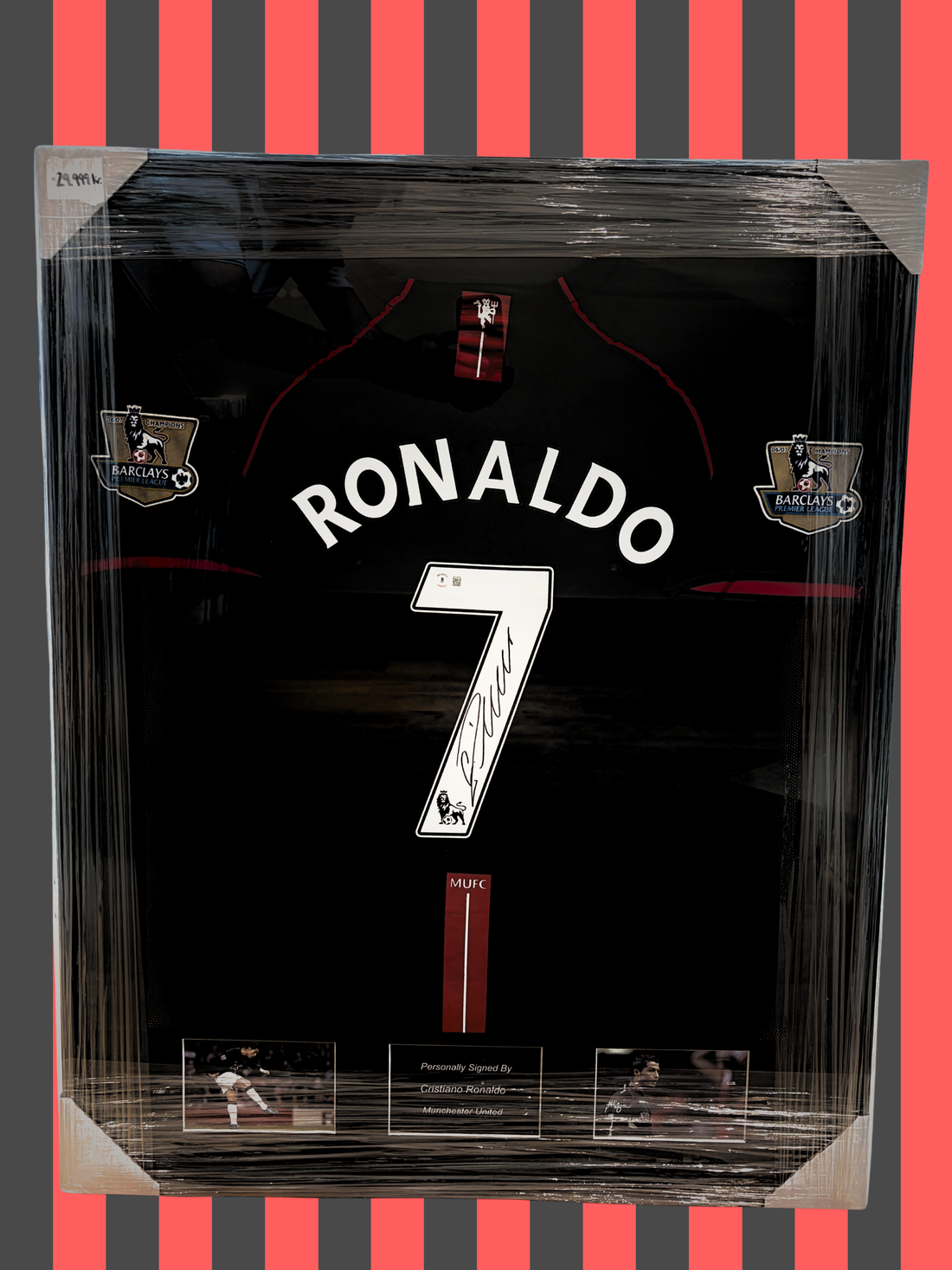 Cristiano Ronaldo Manchester United 07/08 SIGNED