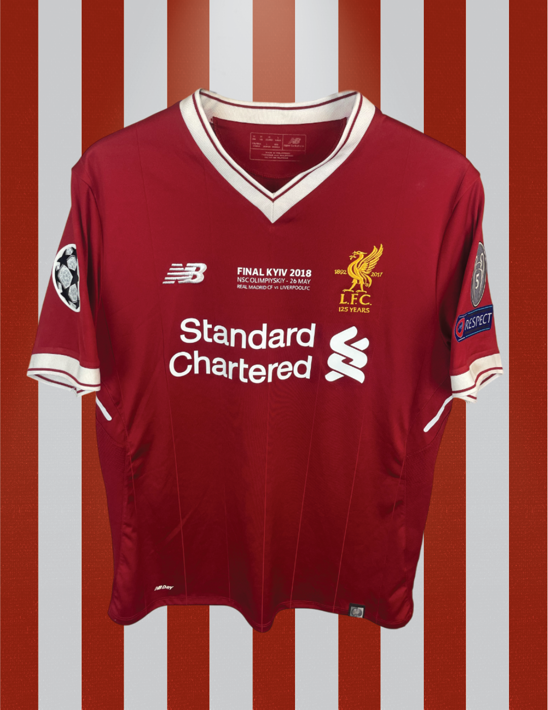 Mohammed Salah Liverpool Heimtrikot 17/18 ENDGÜLTIGER DRUCK - M