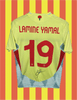 Lamine Yamal Spanien 24/25 SIGNERET Matchissue udebanetrøje - M