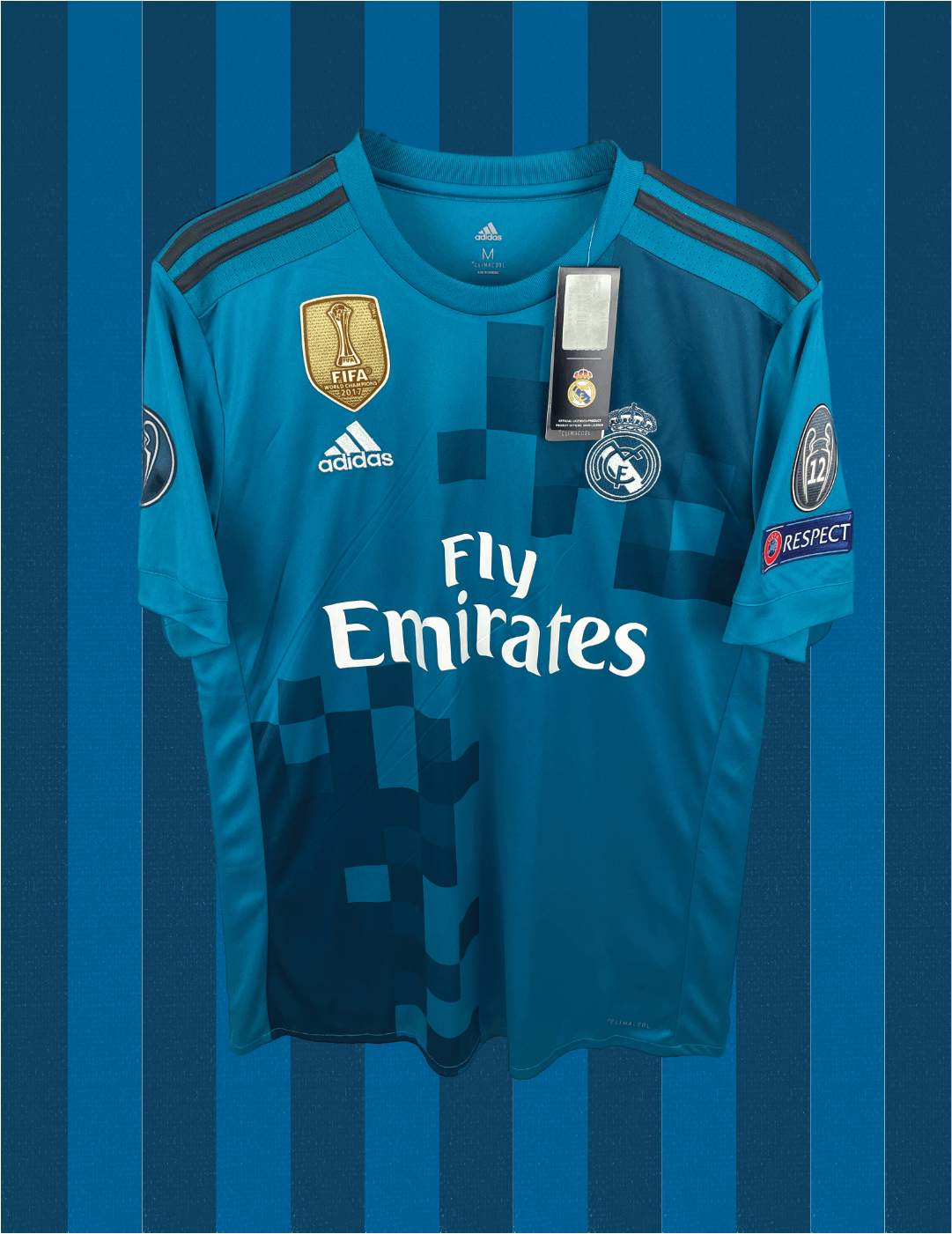 Cristiano Ronaldo Real Madrid 17/18 3. Trikot – M