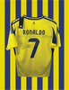 Cristiano Ronaldo Al Nassr 24/25 SIGNERET hjemmebanetrøje - L