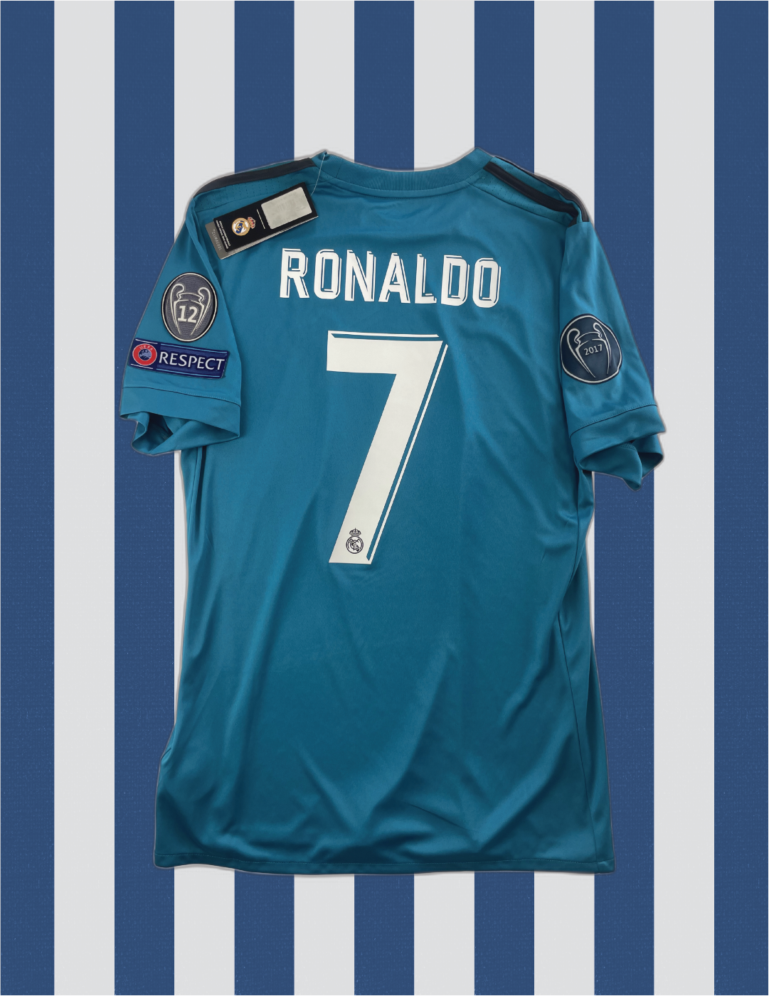Cristiano Ronaldo Real Madrid 17/18 3. Trikot – M
