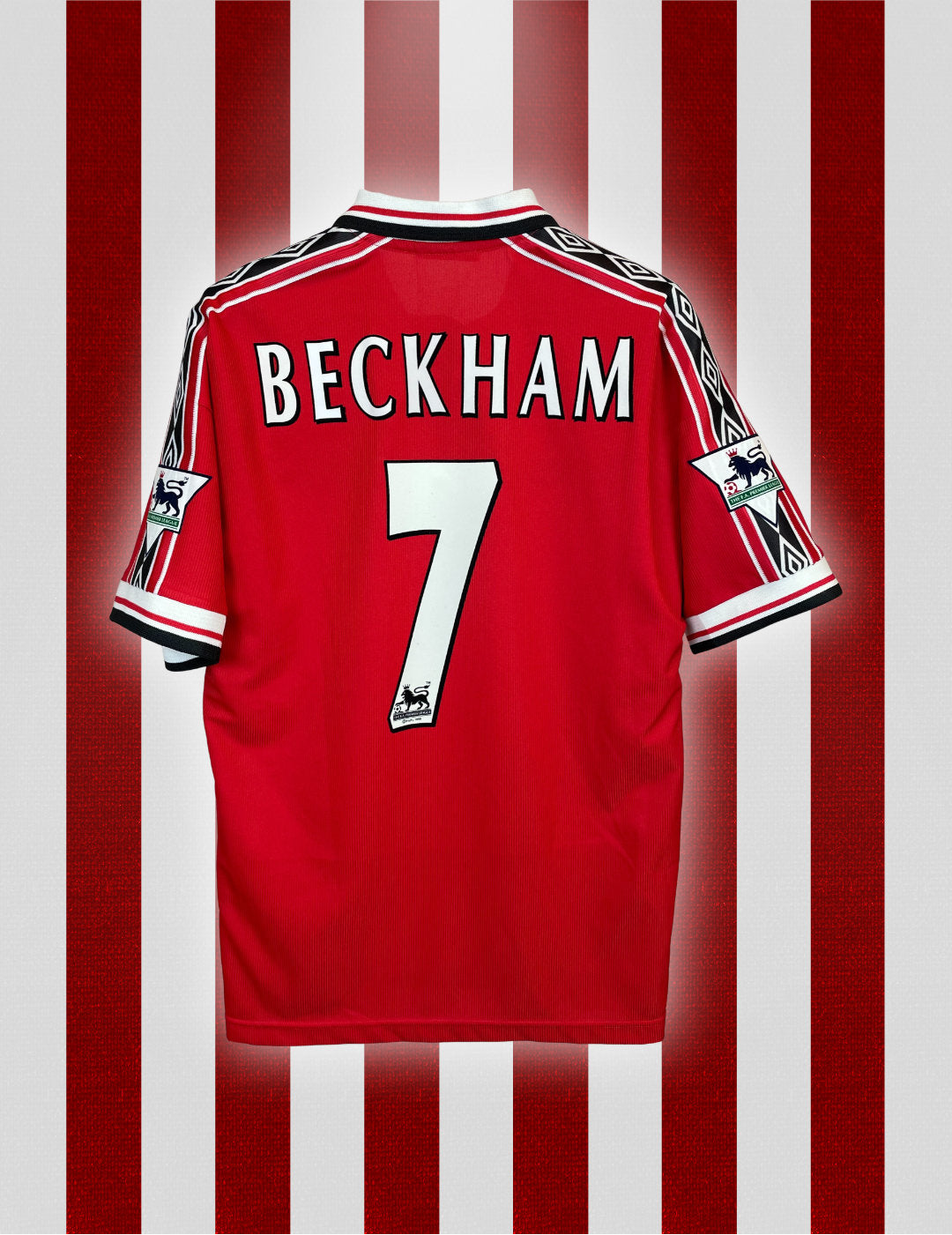 David Beckham Manchester United Heimtrikot 98/00 - Größe L