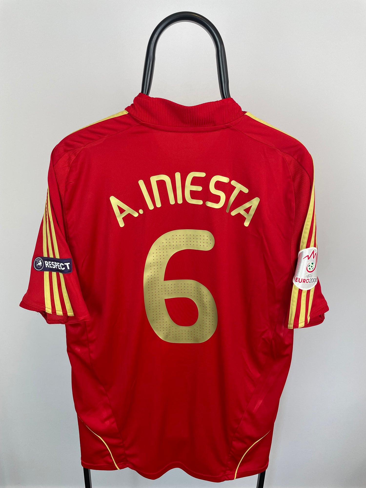 Andrés Iniesta Spanien 08/09 Heimtrikot - Größe L