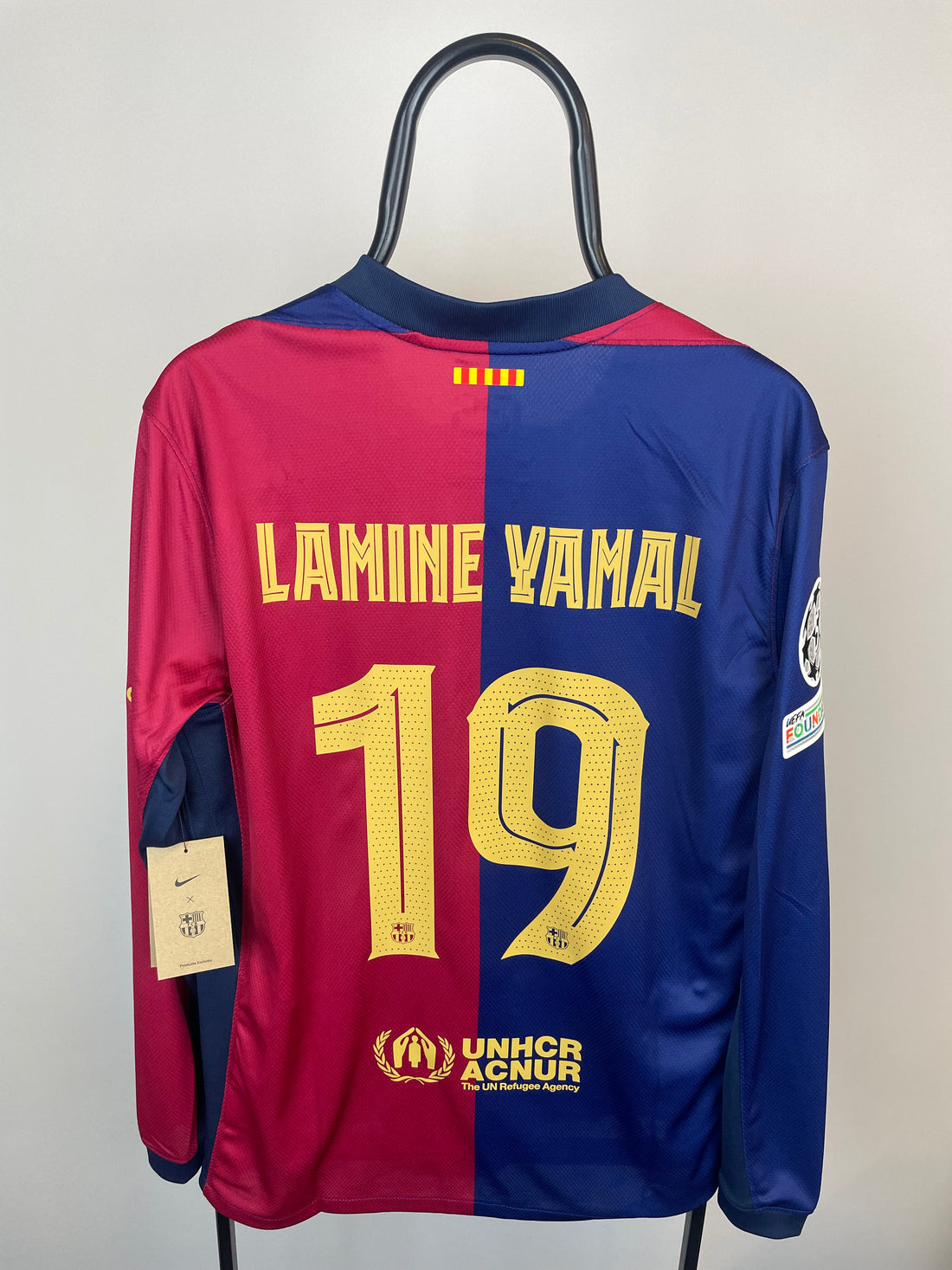 Lamine Yamal Barcelona 24/25 langærmet hjemmebanetrøje - L