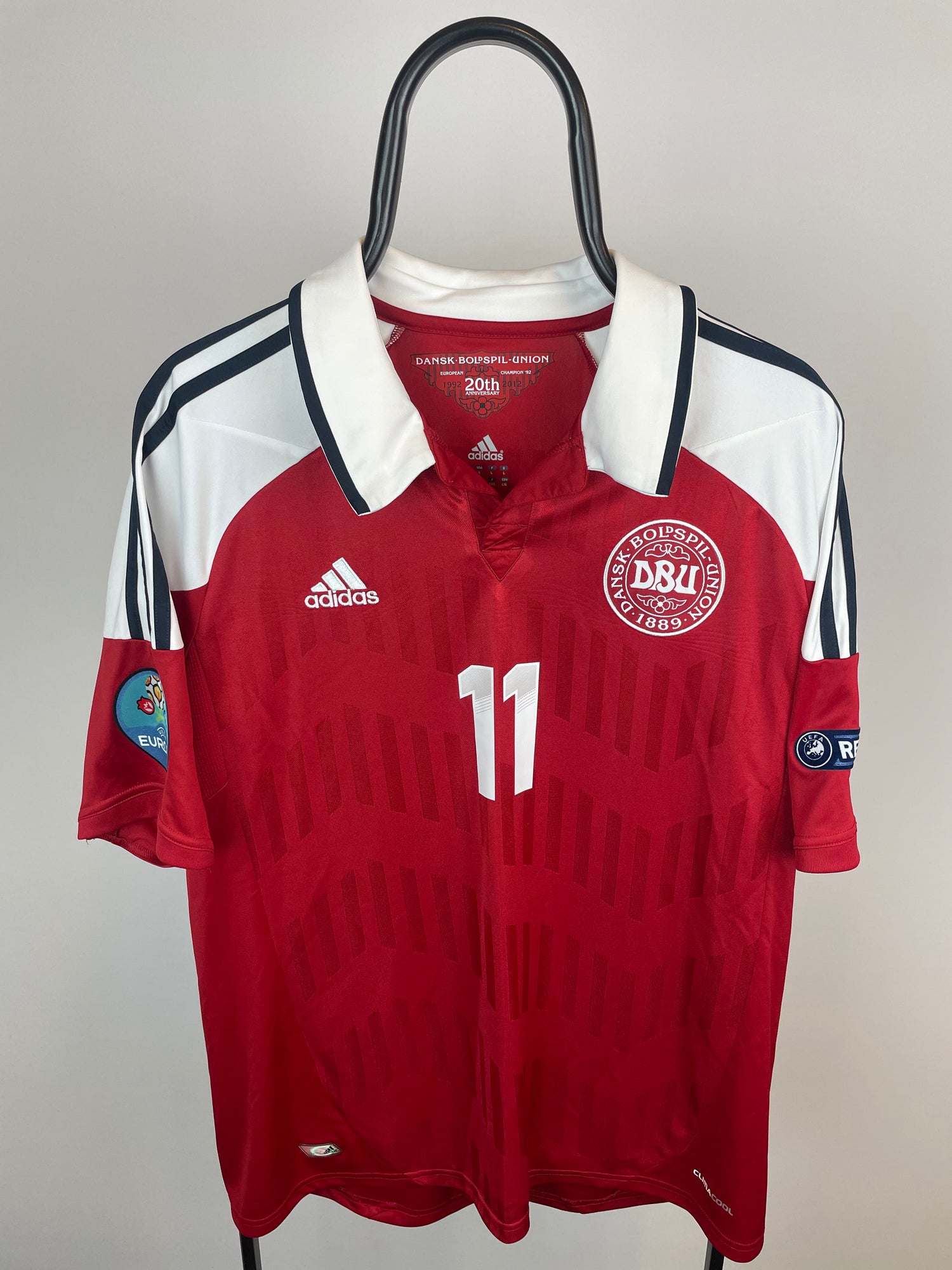 Nicklas Bendtner Dänemark 12/14 Heimtrikot – L