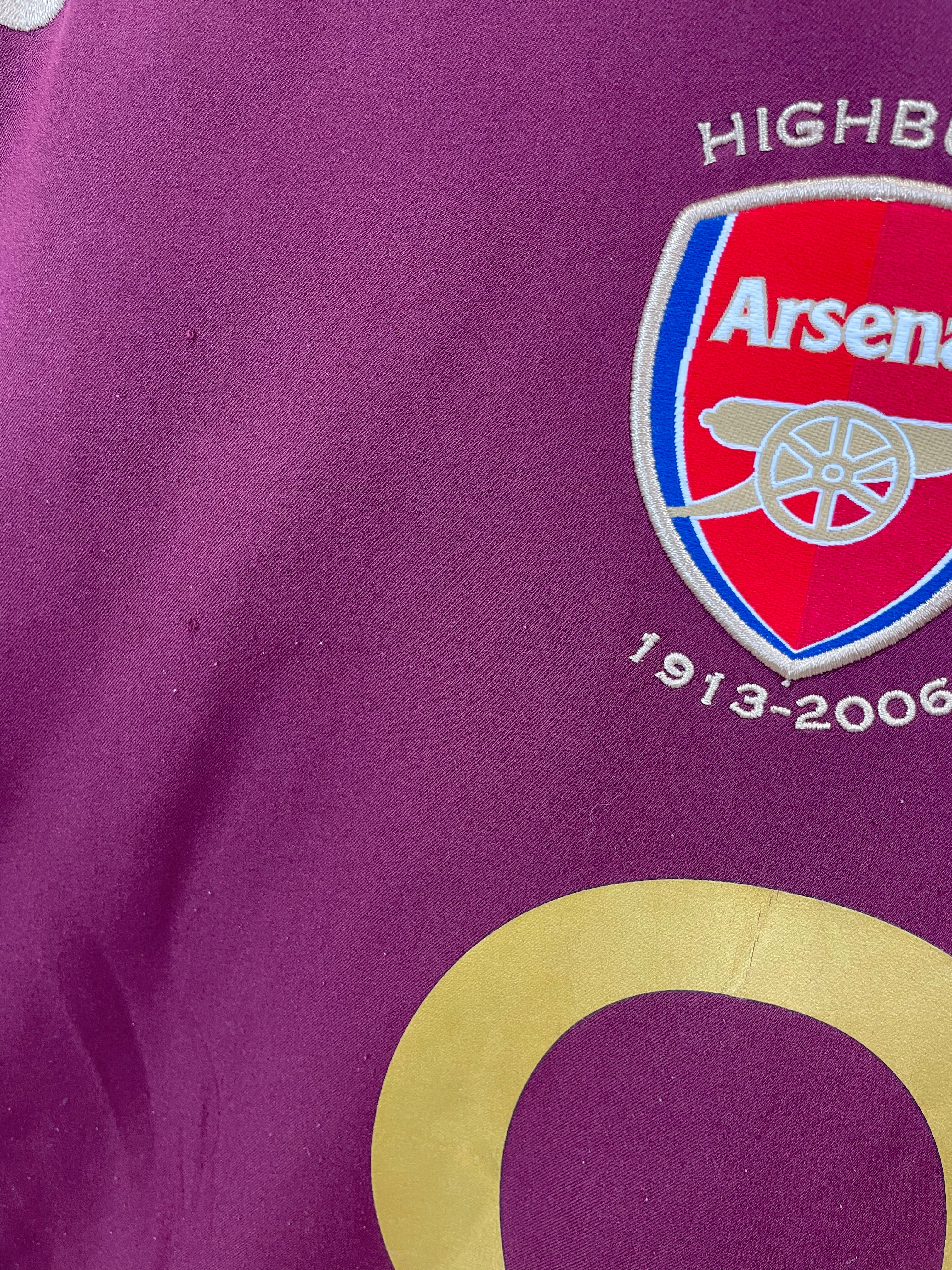 Dennis Bergkamp Arsenal 05/06 Heimtrikot – M