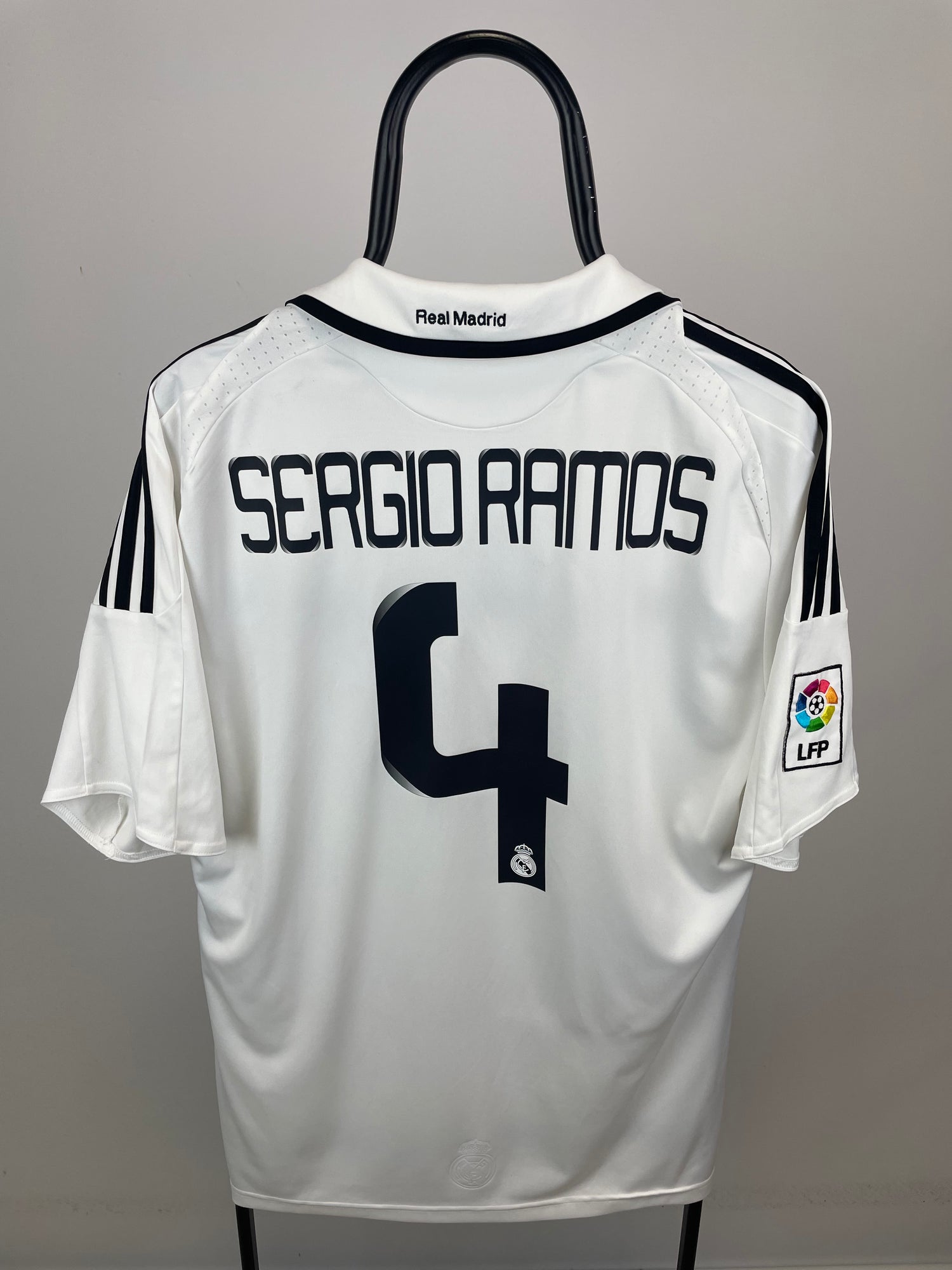 Sergio Ramos Real Madrid 08/09 hjemmebanetrøje - L