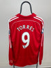 Fernando Torres Liverpool 07/08 langærmet hjemmebanetrøje - L
