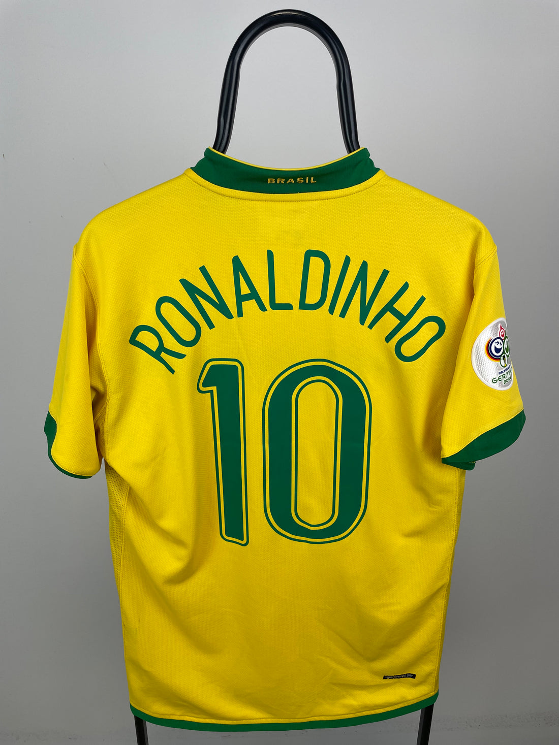 Ronaldinho Brasilien 06/08 hjemmebanetrøje - L