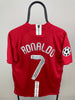 Cristiano Ronaldo Manchester United 07/08 hjemmebanetrøje - L