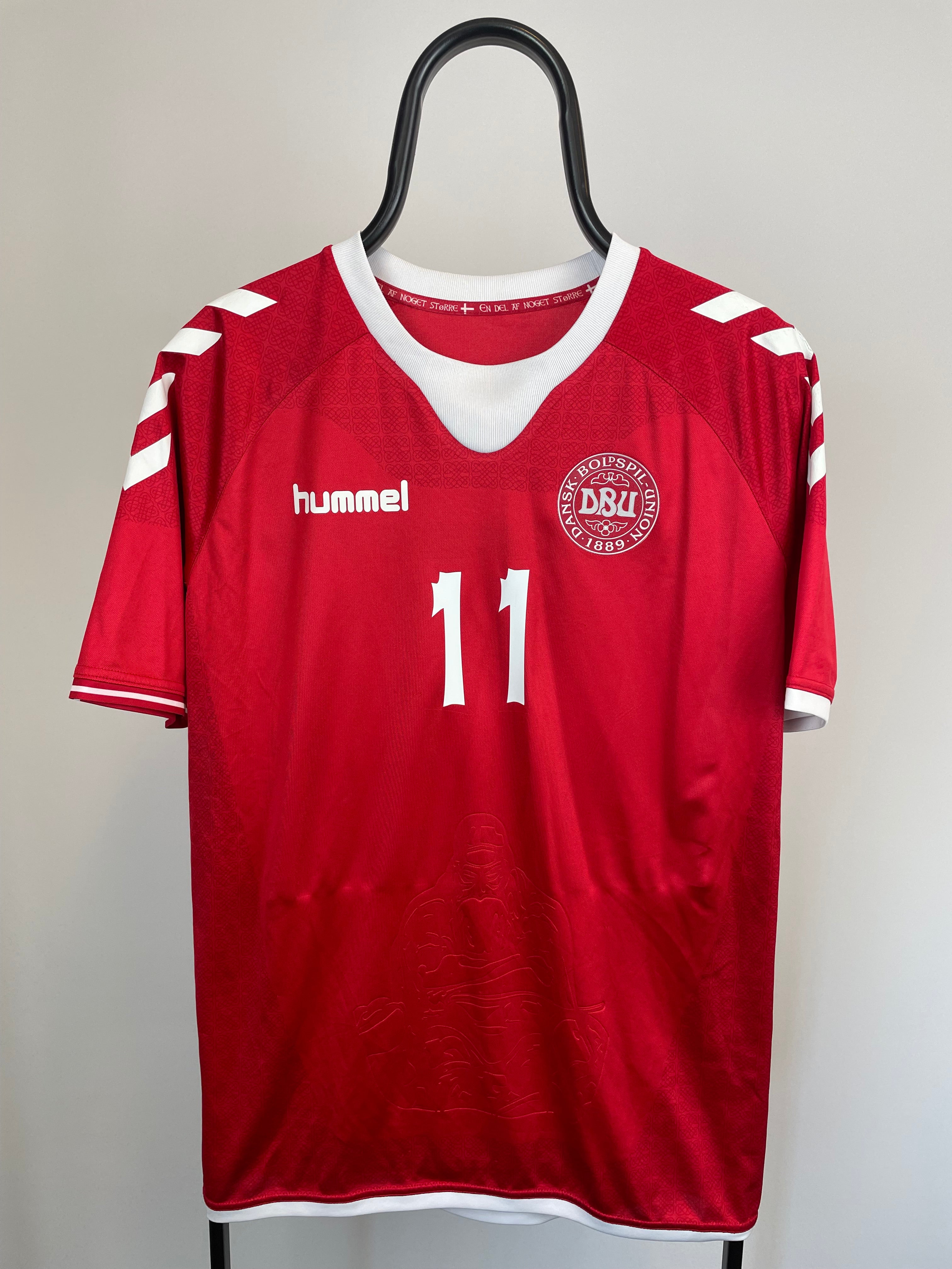 Nicklas Bendtner Dänemark 16/17 Heimtrikot – L