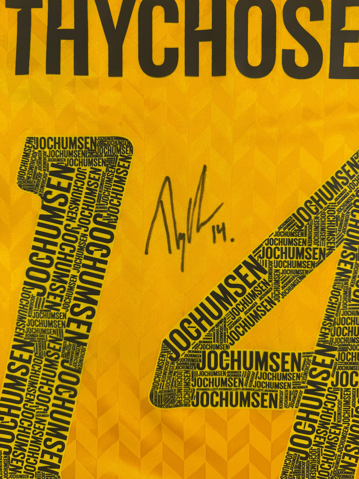 Jacob Thychosen AC Horsens Jubiläumsspiel Signed + Matchworn