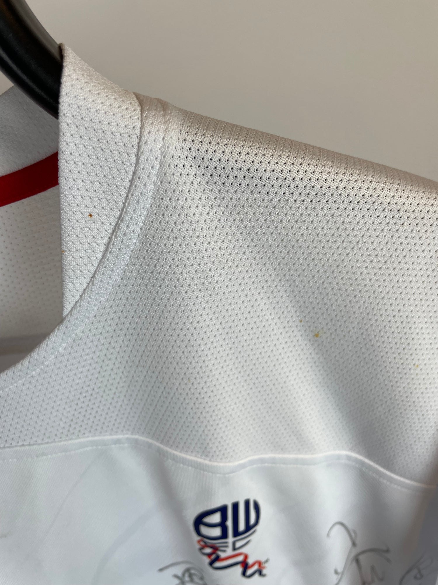 Jay-Jay Okocha Bolton Heimtrikot 05/07, signiert vom Team – XL
