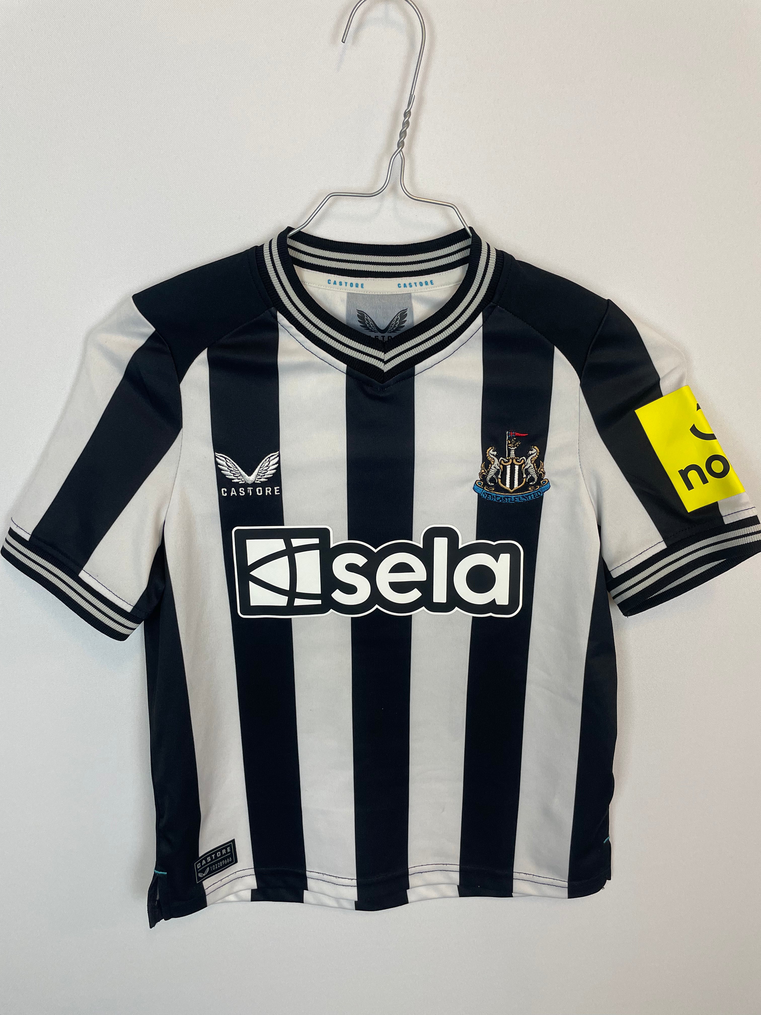 Harvey Barnes Newcastle United 23/24 hjemmebanetrøje - 9/10 år