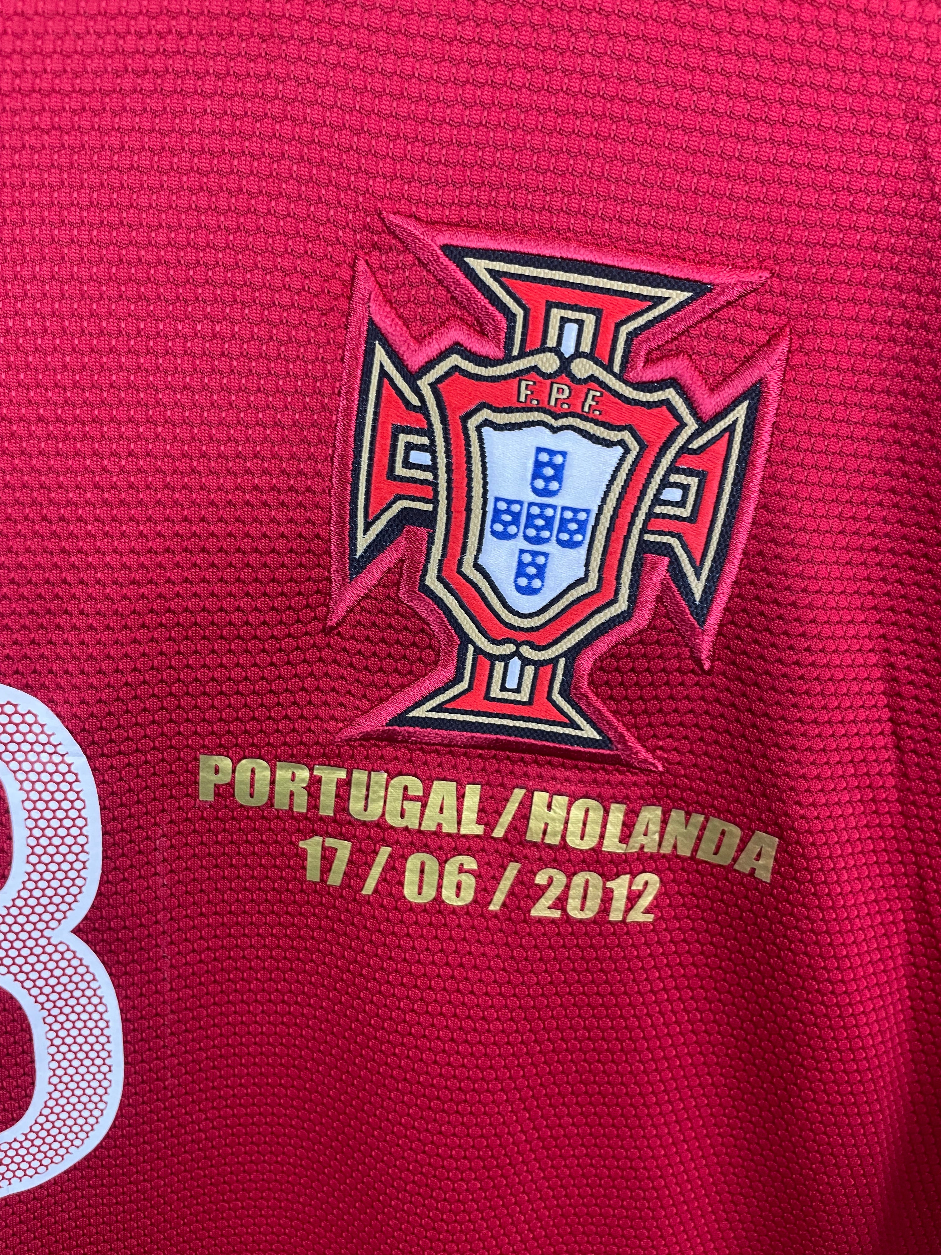 Joao Mouthinho Portugal 12/14 hjemmebanetrøje KAMPDETALJER - L