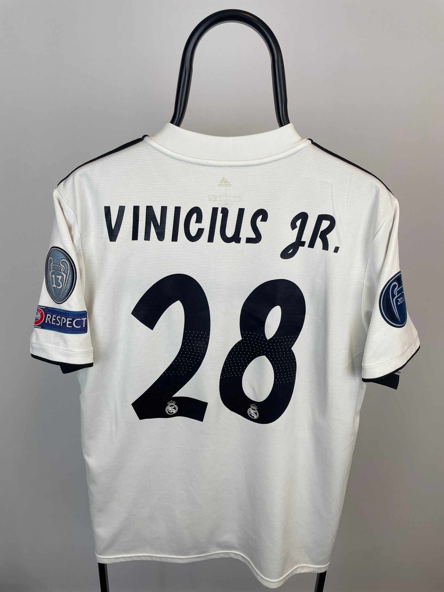 Vinicius Junior Real Madrid 18/19 hjemmebanetrøje - L