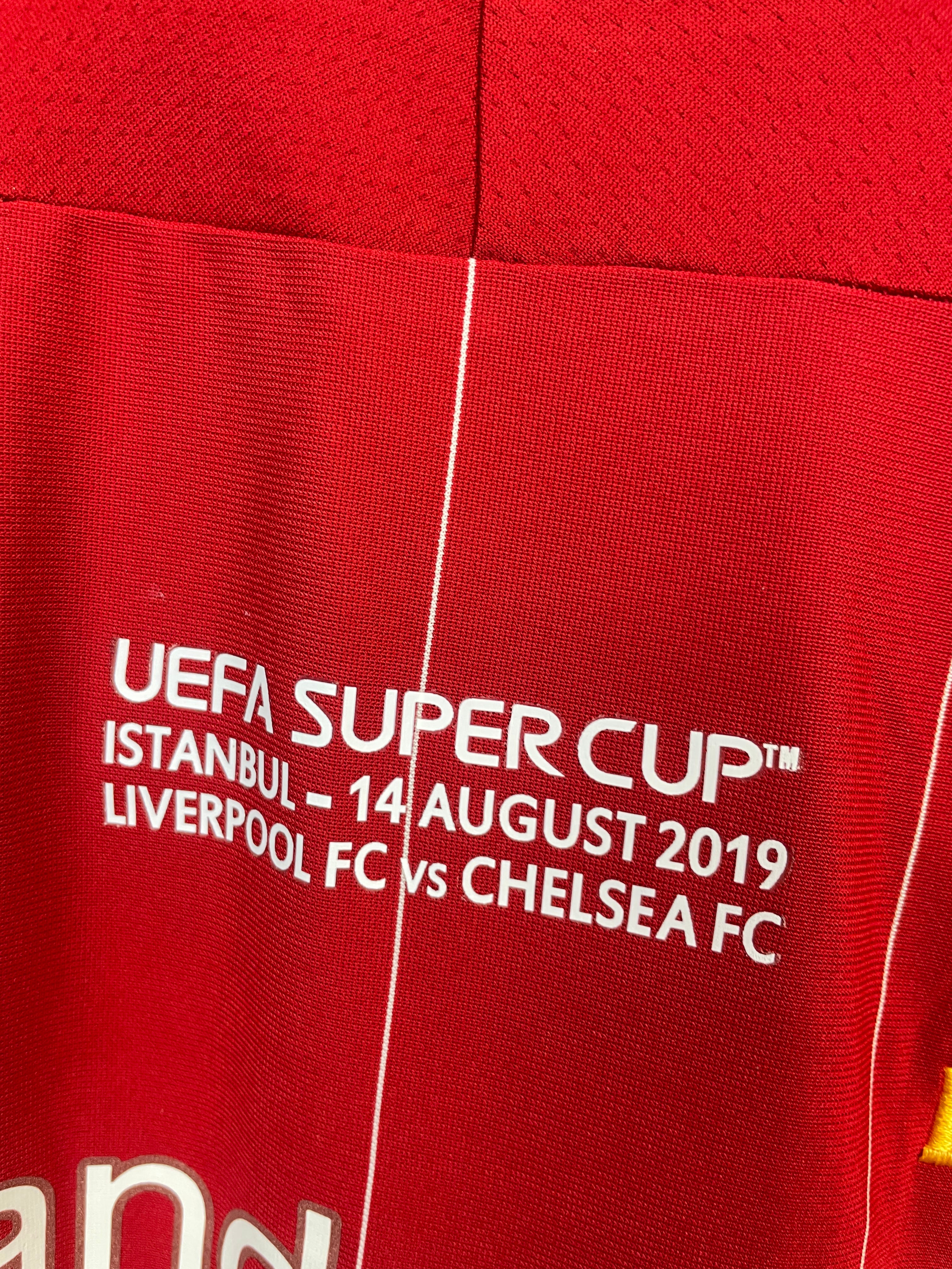 Roberto Firmino Liverpool 19/20 hjemmebanetrøje FINALETRYK - L