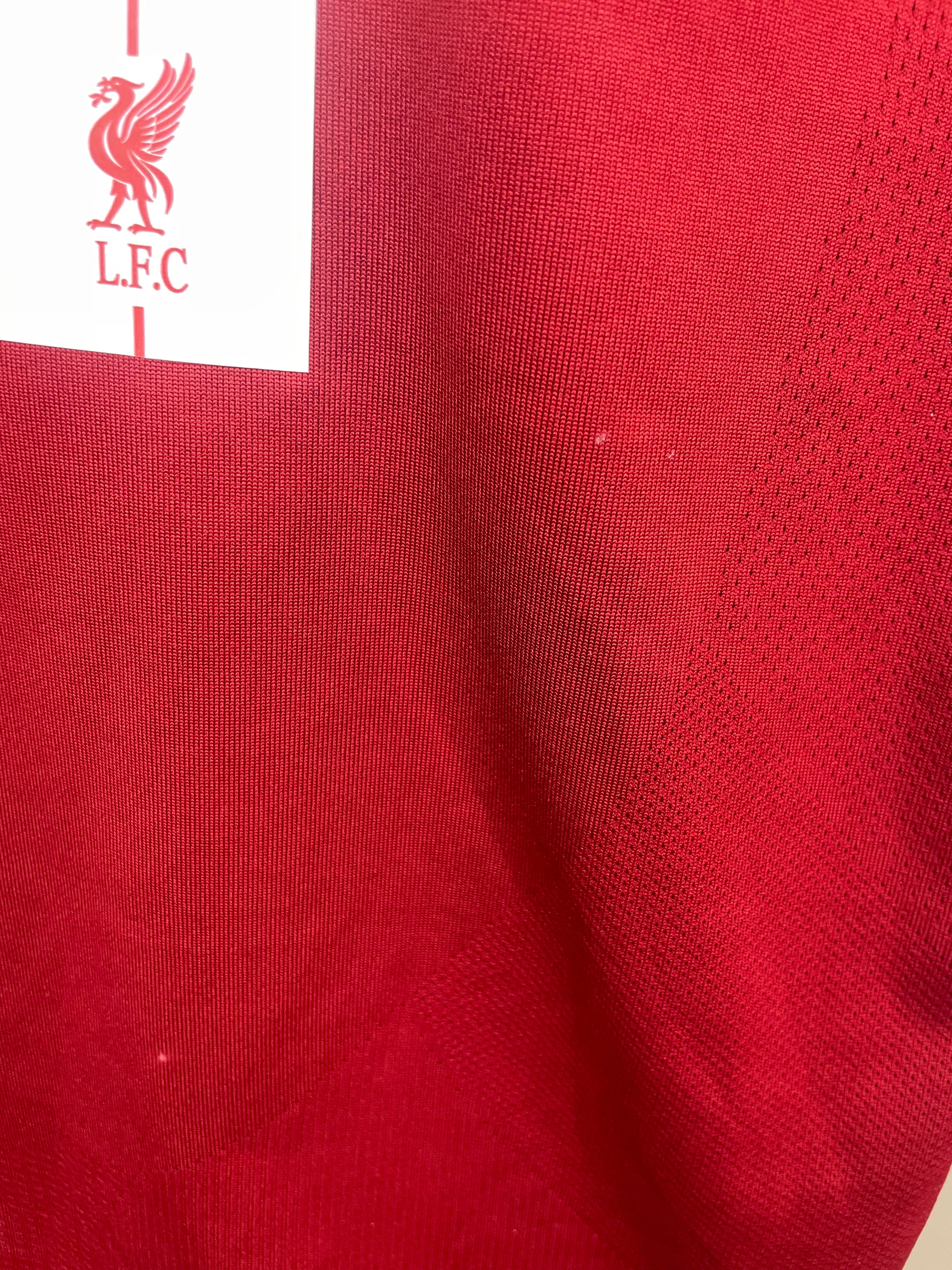 Mohammed Salah Liverpool 17/18 hjemmebanetrøje FINALETRYK - M