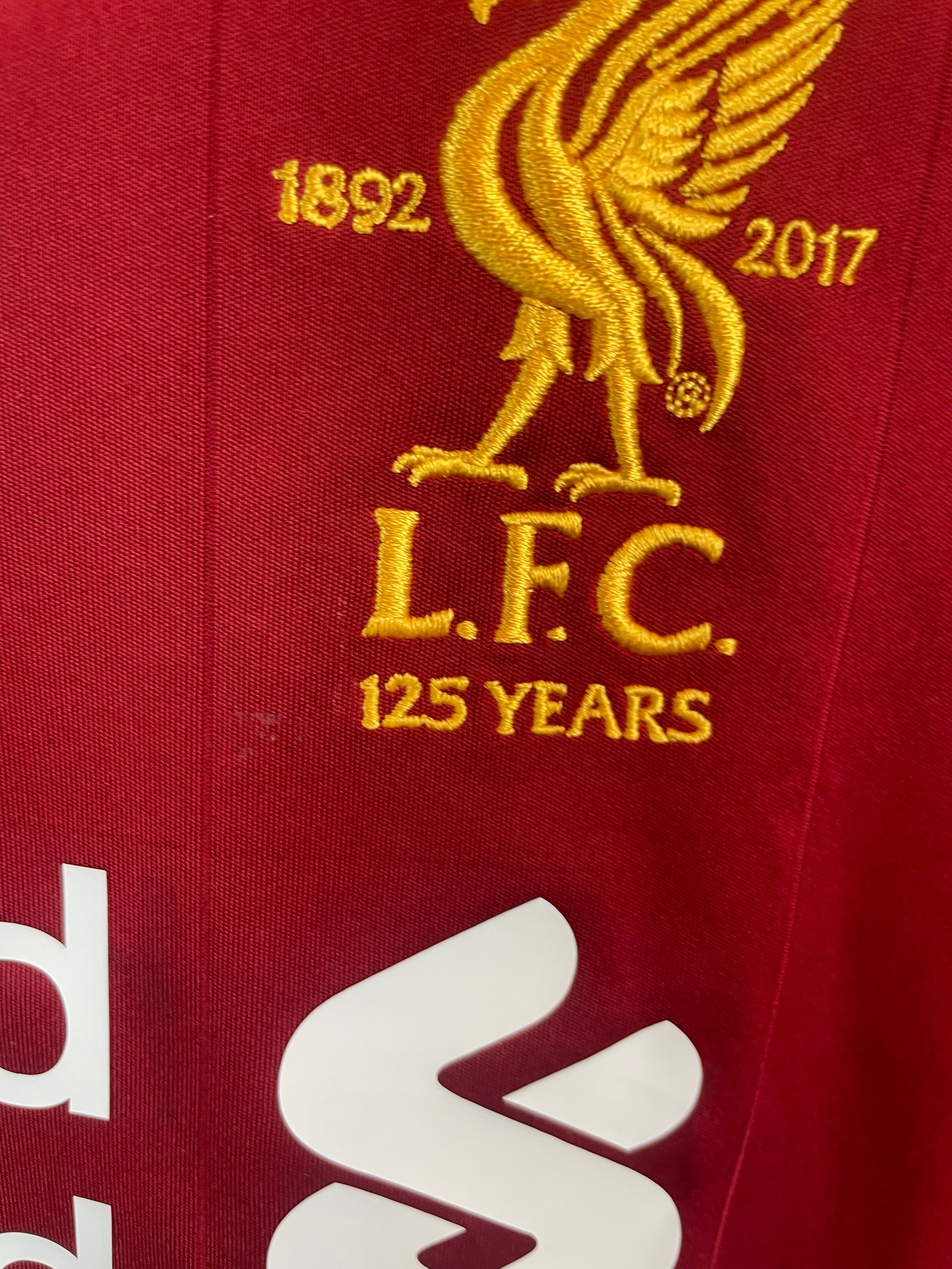 Mohammed Salah Liverpool 17/18 hjemmebanetrøje FINALETRYK - M