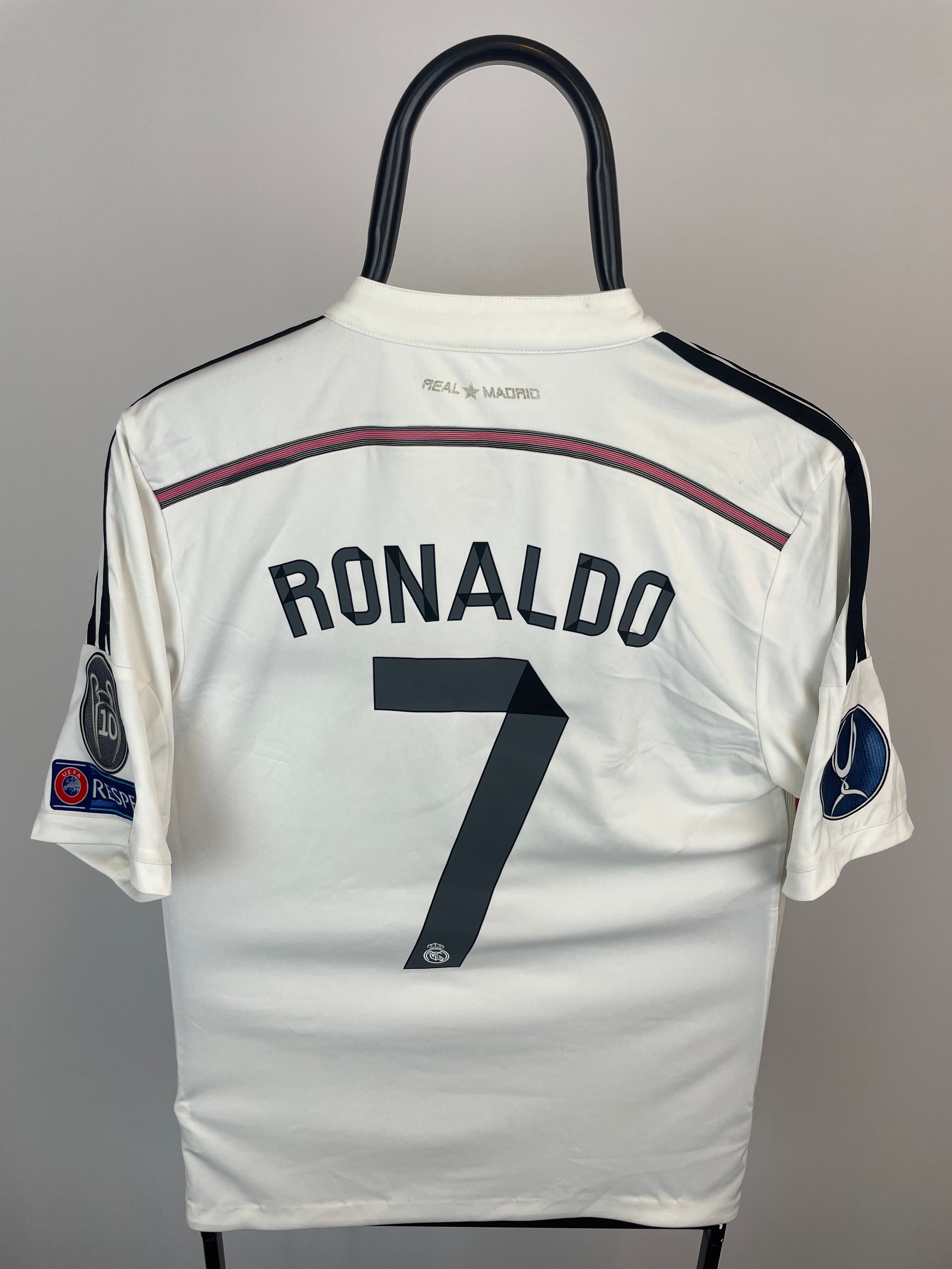 Cristiano Ronaldo Real Madrid Heimtrikot 14/15 ENDGÜLTIGER DRUCK - S